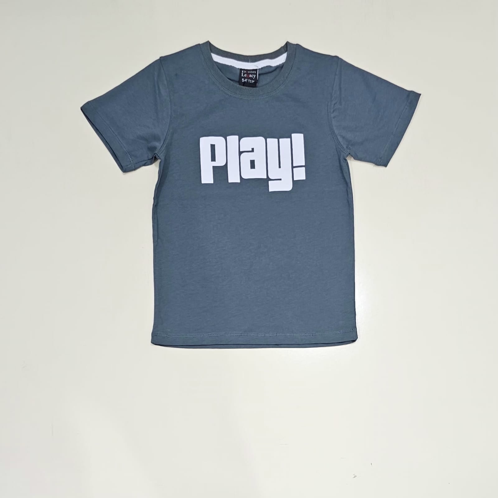 Boys Fashion T-shirts cotton jersey Grey