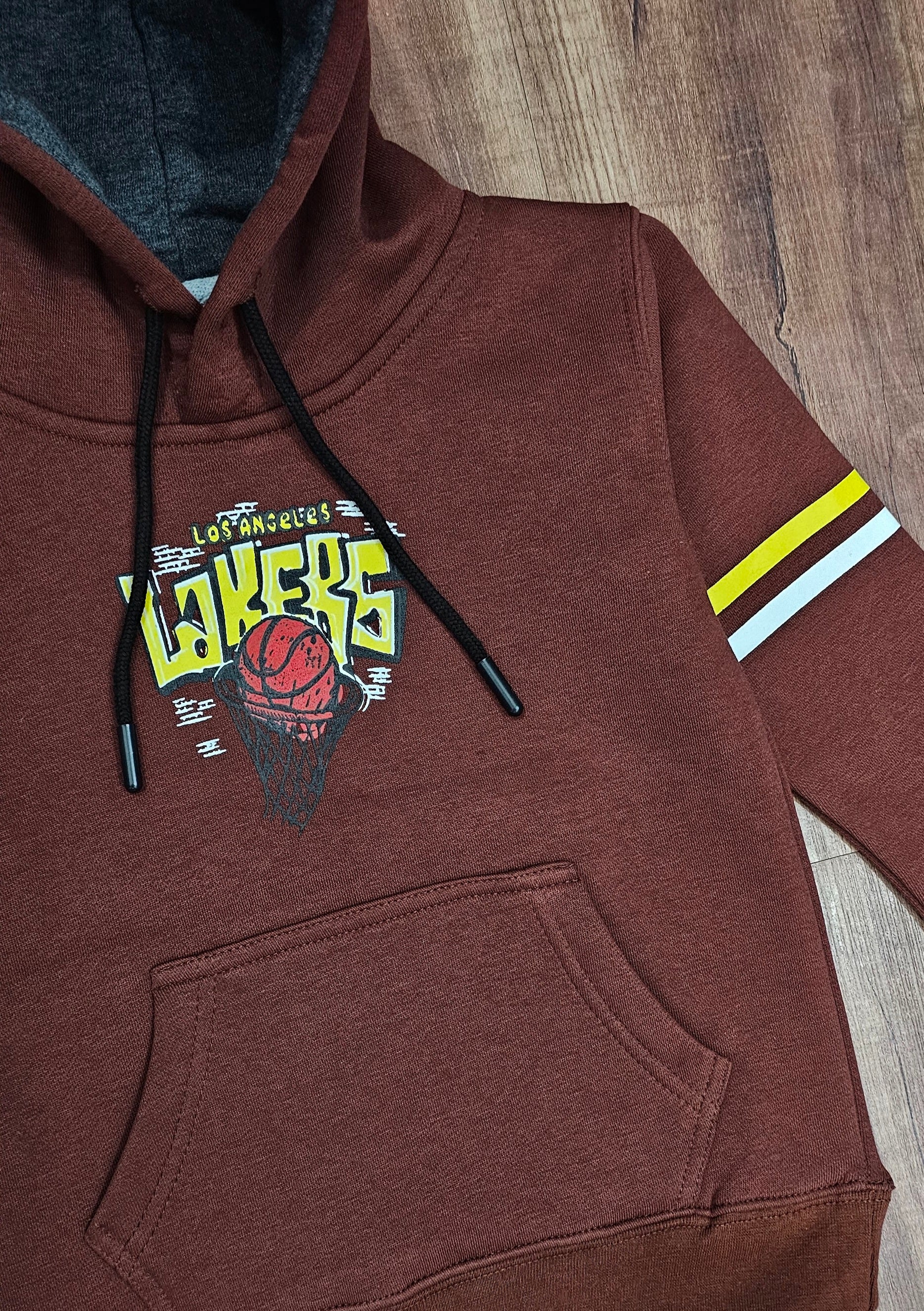 Maroon boys Hoodies Cotton Fleece Fabric