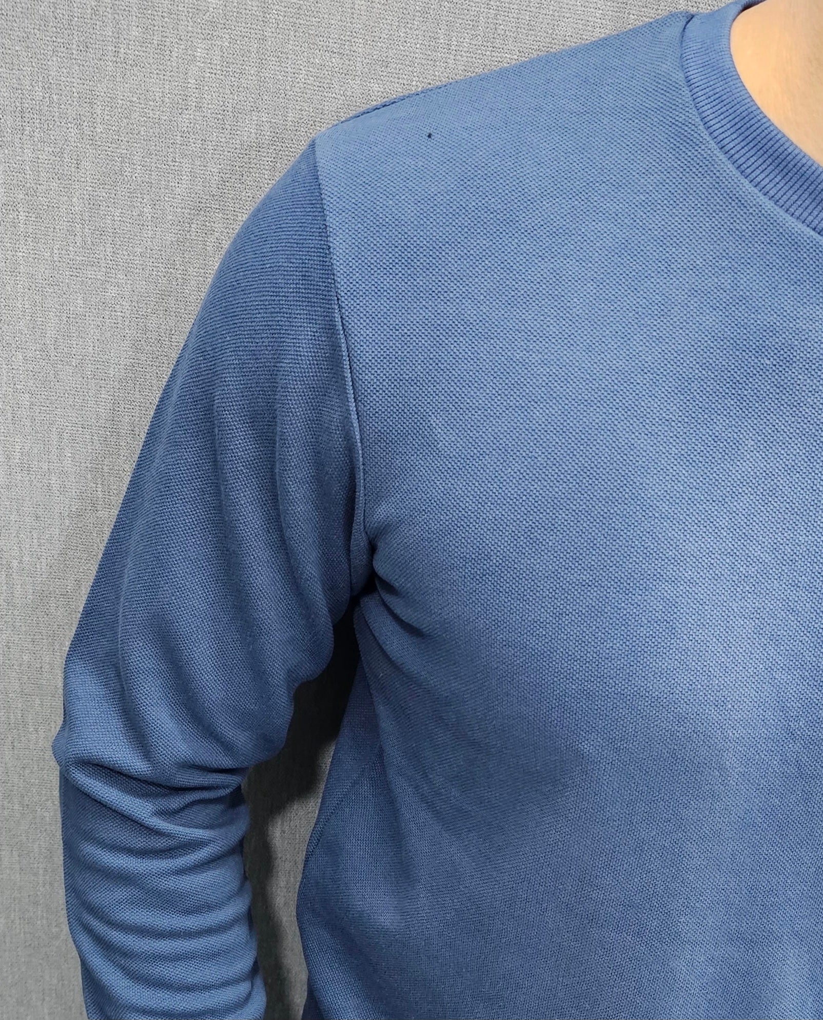 Blue Men's Premium Sweatshirts Jumbo PQ interlock fabric perfect for Winter.