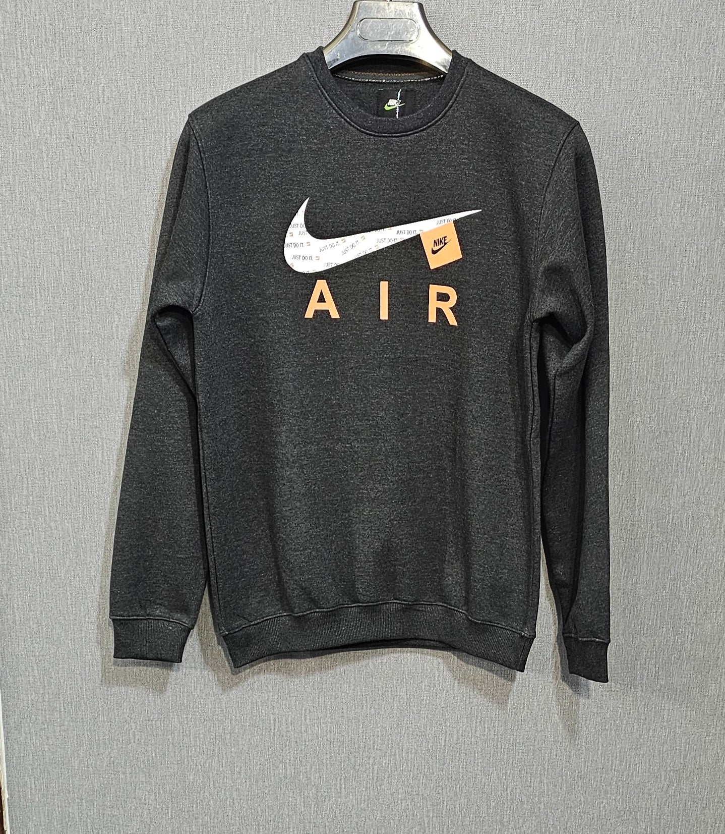 Dark Grey Men's Premium Sweatshirts Cotton Fleece Fabric