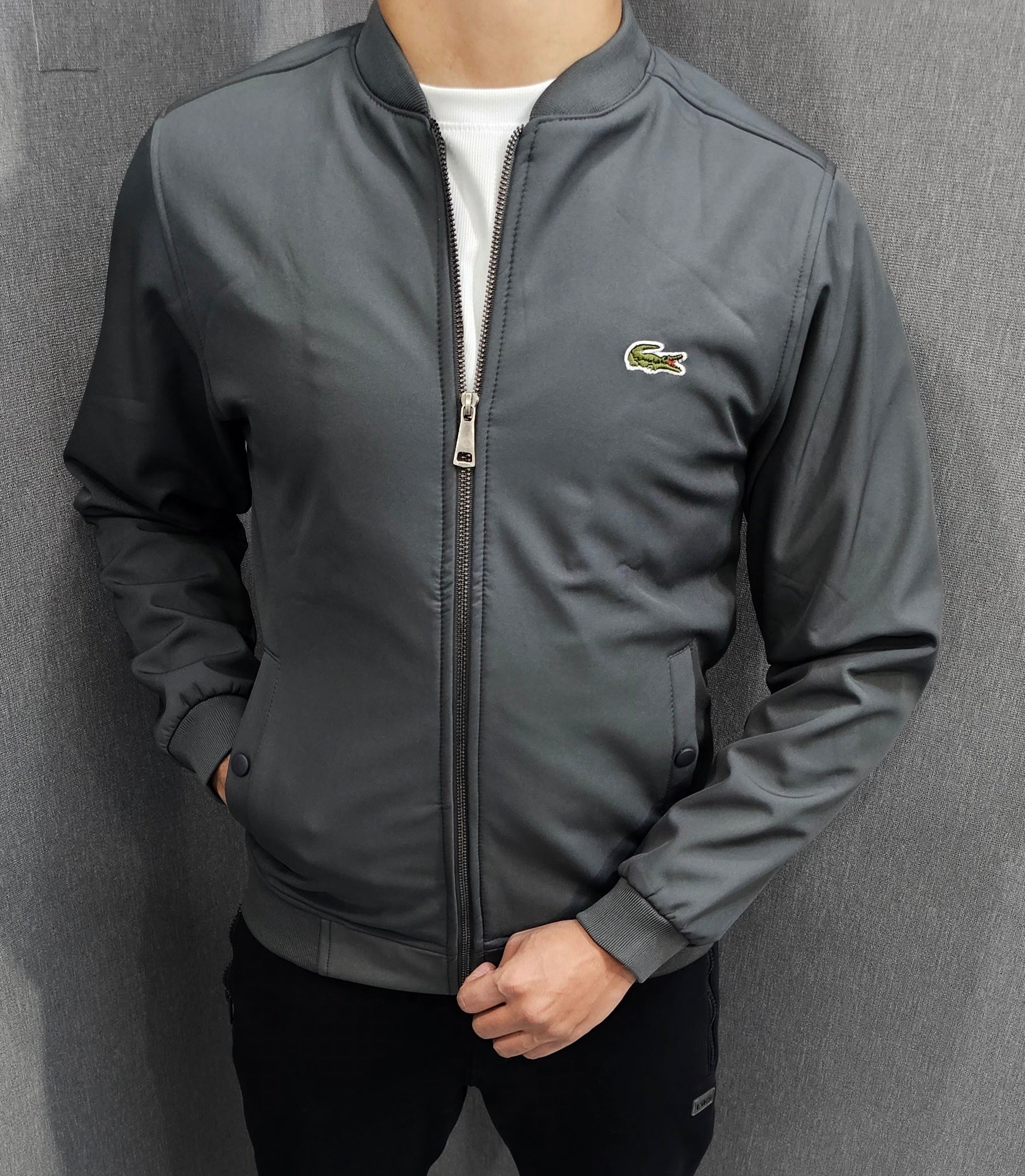 Grey Mens Winter Jackets Wind breaker imported fabric