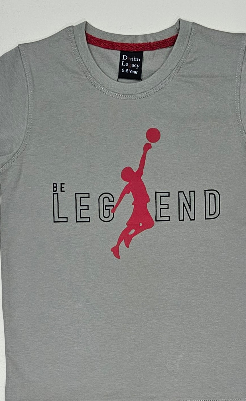 Boys Fashion T-shirts cotton jersey, Beige colour with contrast fabric.