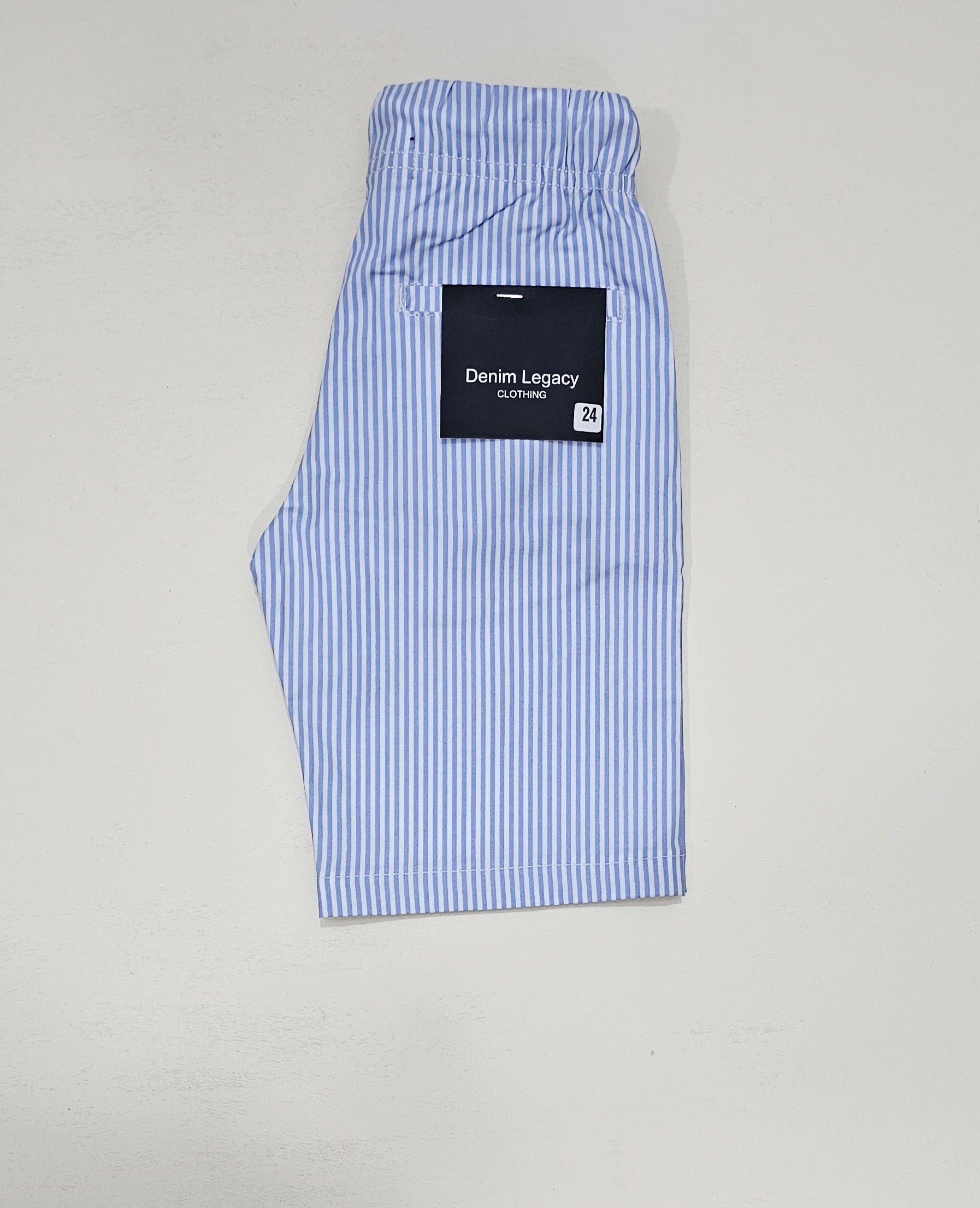 Boys printed Shorts, Cotton Stretch Fabric, Blue lining on white base.