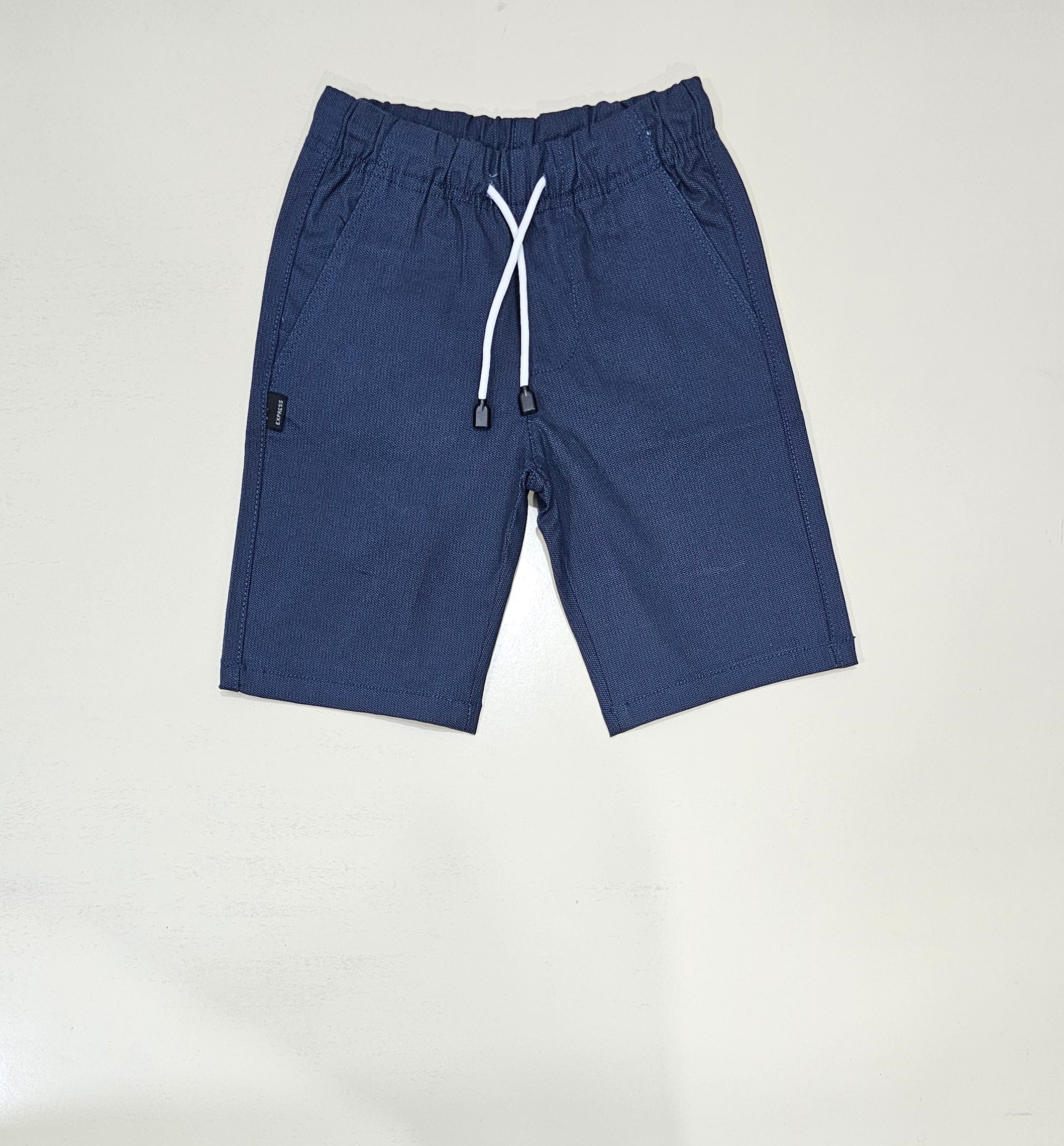Boys printed Shorts, Cotton Stretch Fabric, Navy Blue colour.