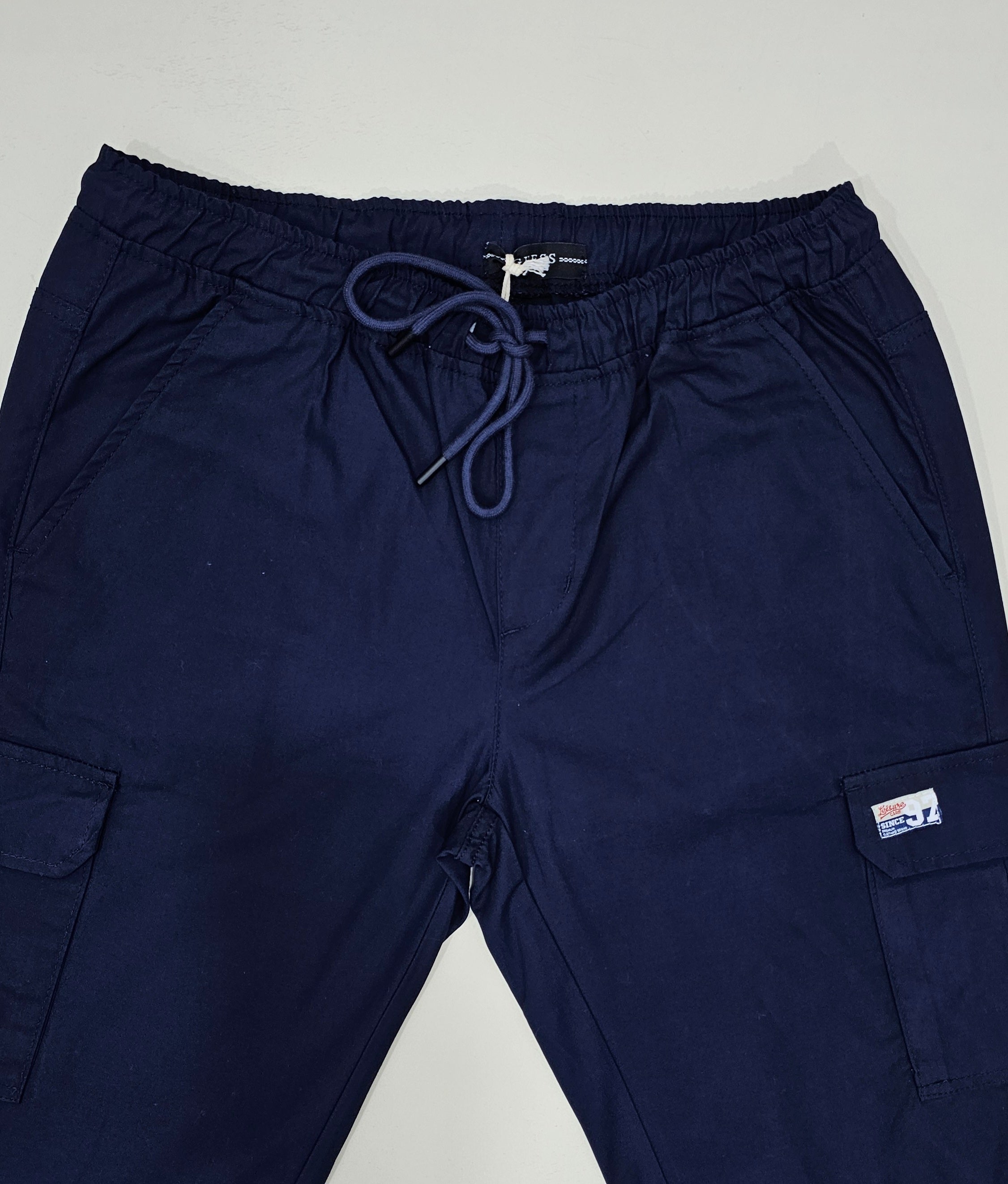 GUS. Mens Cotton 6 pocket Shorts. Navy Blue