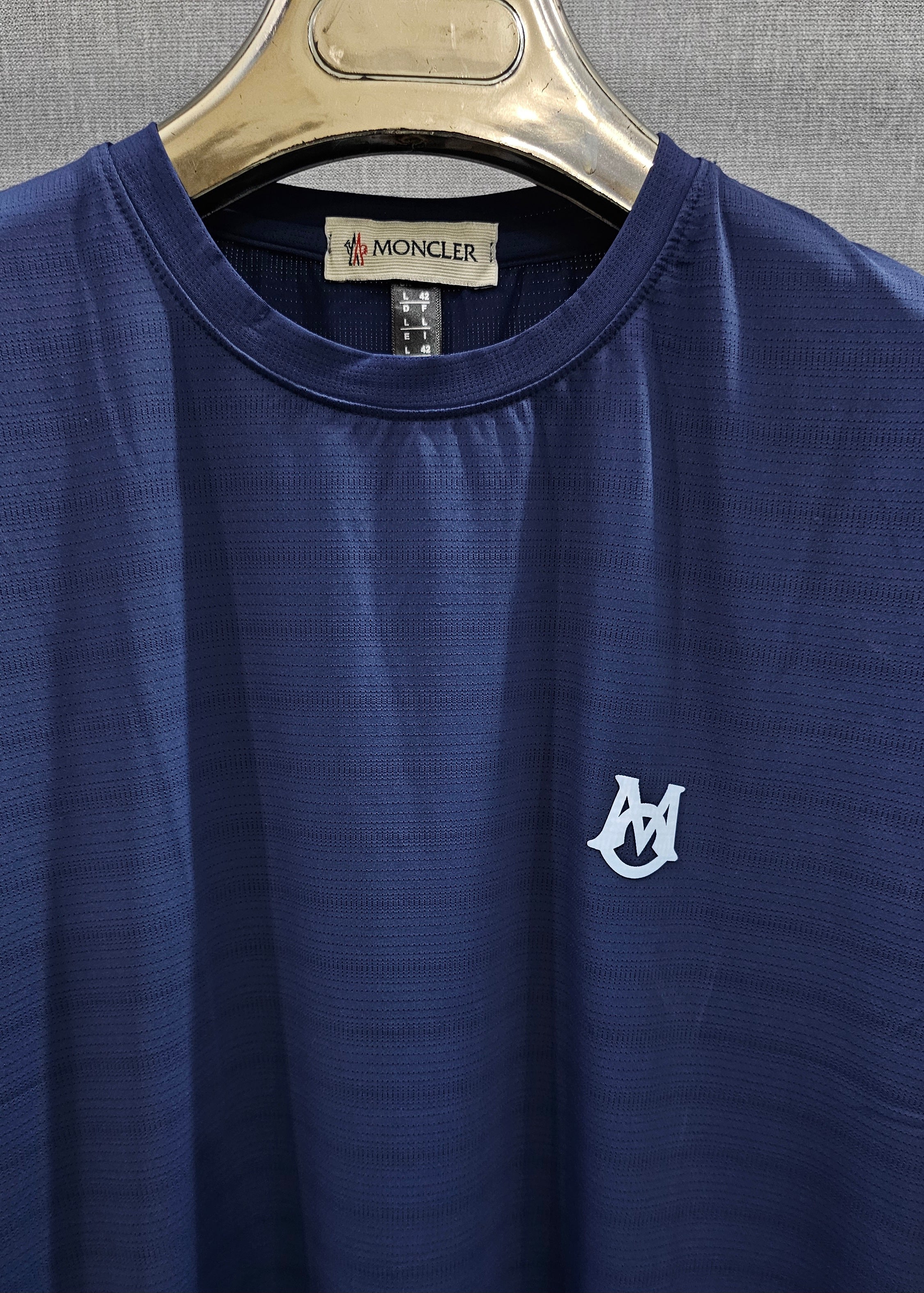MCLR. Mens Drifit imported fabric Tshirts. Navy blue