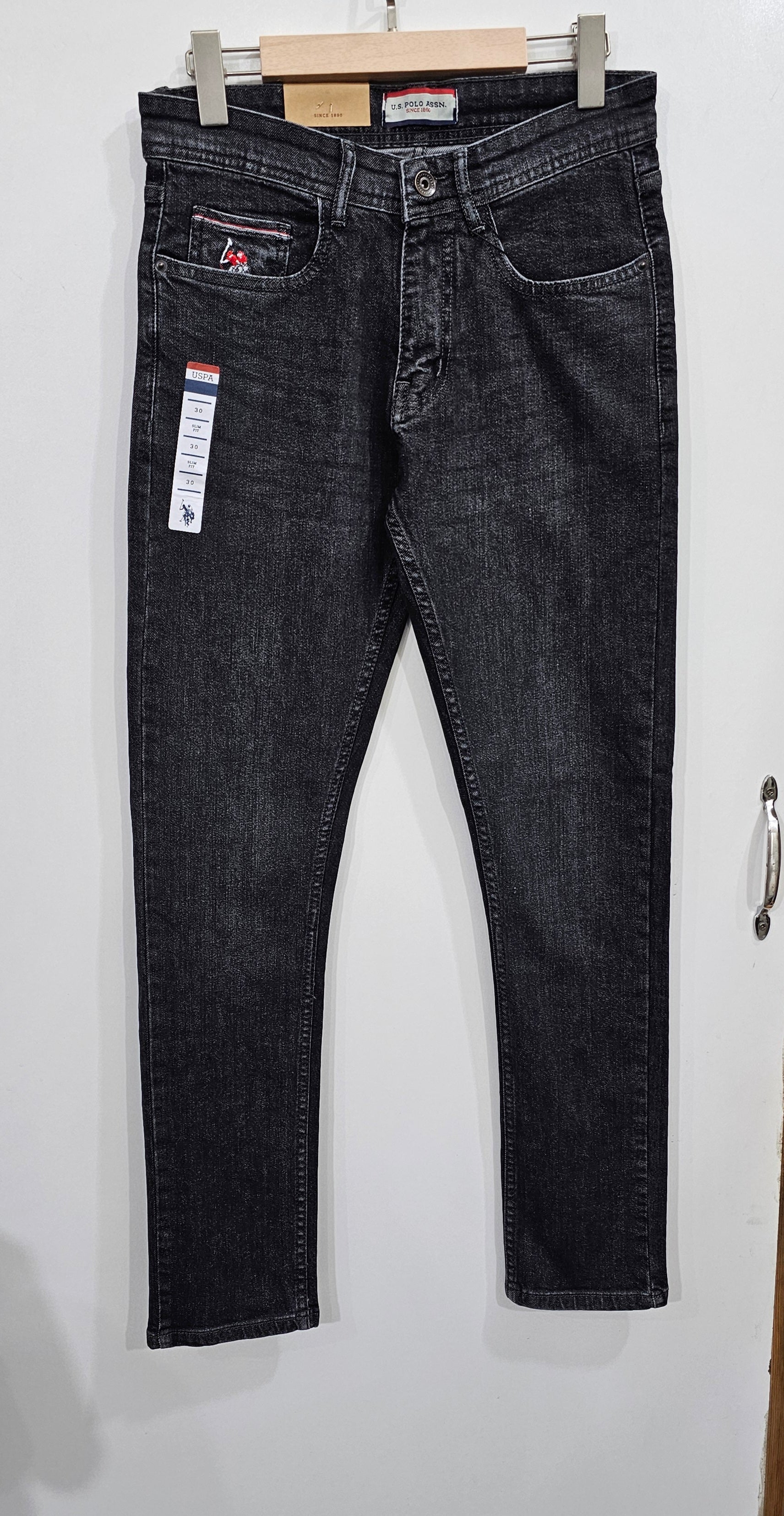 Mens Regular Fit Jeans, soft comfortable Stretch Denim Fabric, Faided Black colour.