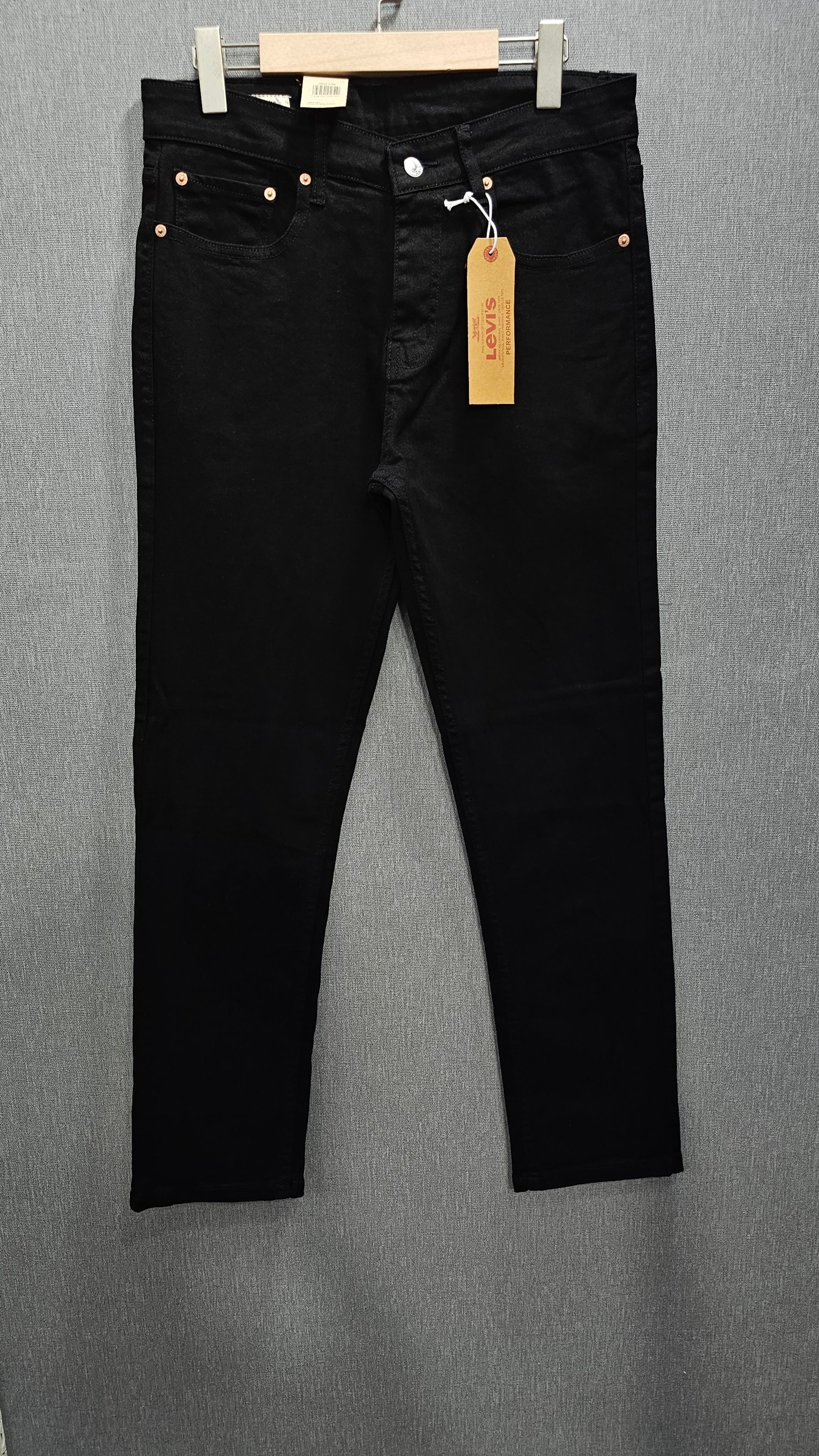 Mens Regular Fit Jeans, soft comfortable Stretch Denim Fabric, Jet Black colour.