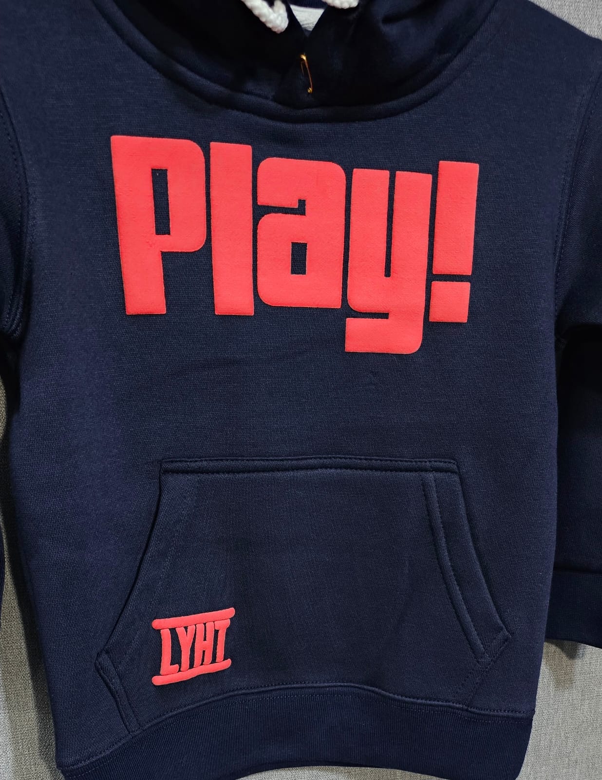 Navy Blue Boys Winter hoodies Cotton fleece fabric