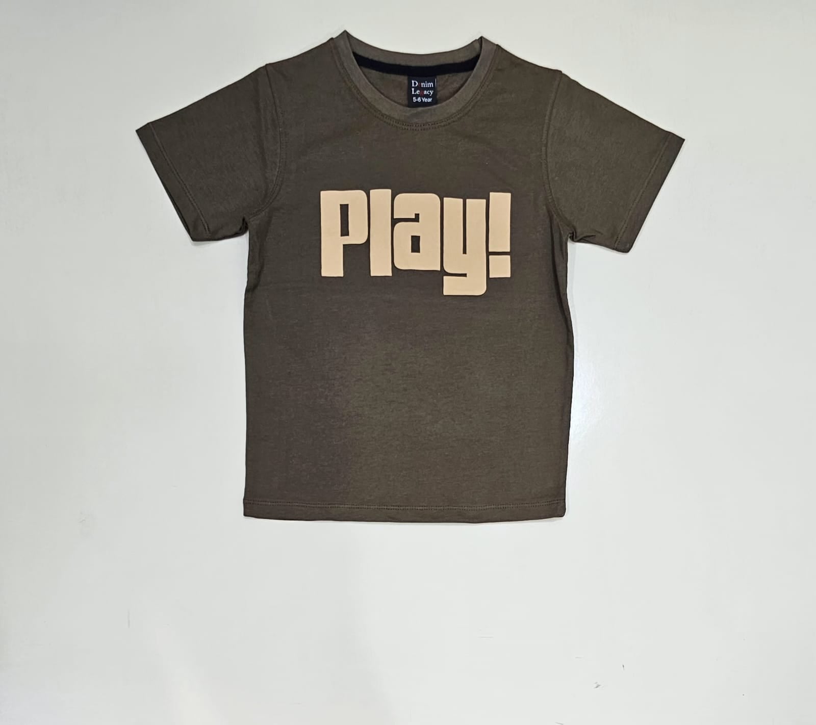 Boys Fashion T-shirts cotton jersey Mehndi Green