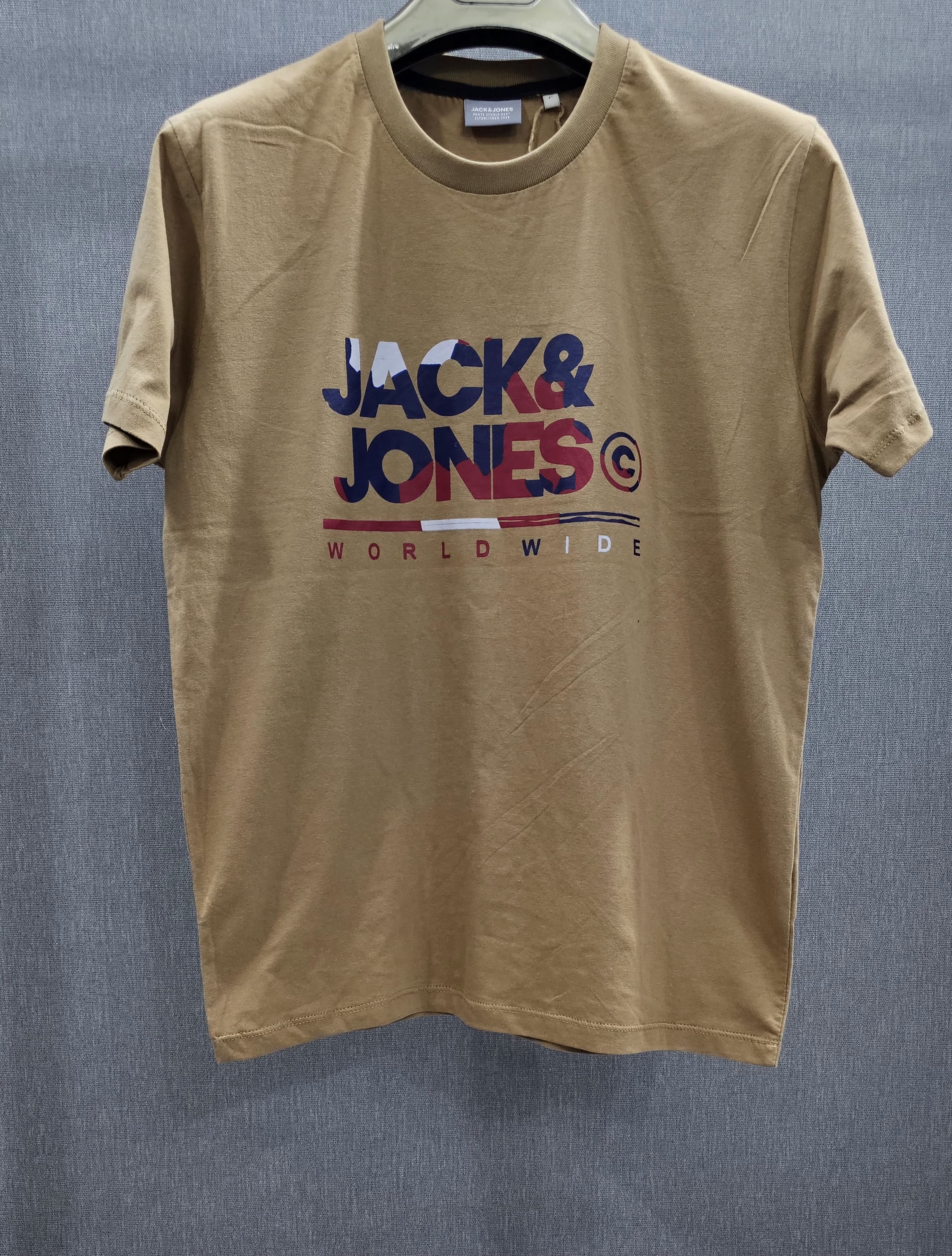 Mens Cotton Jersey Tshirts Light Khakhi