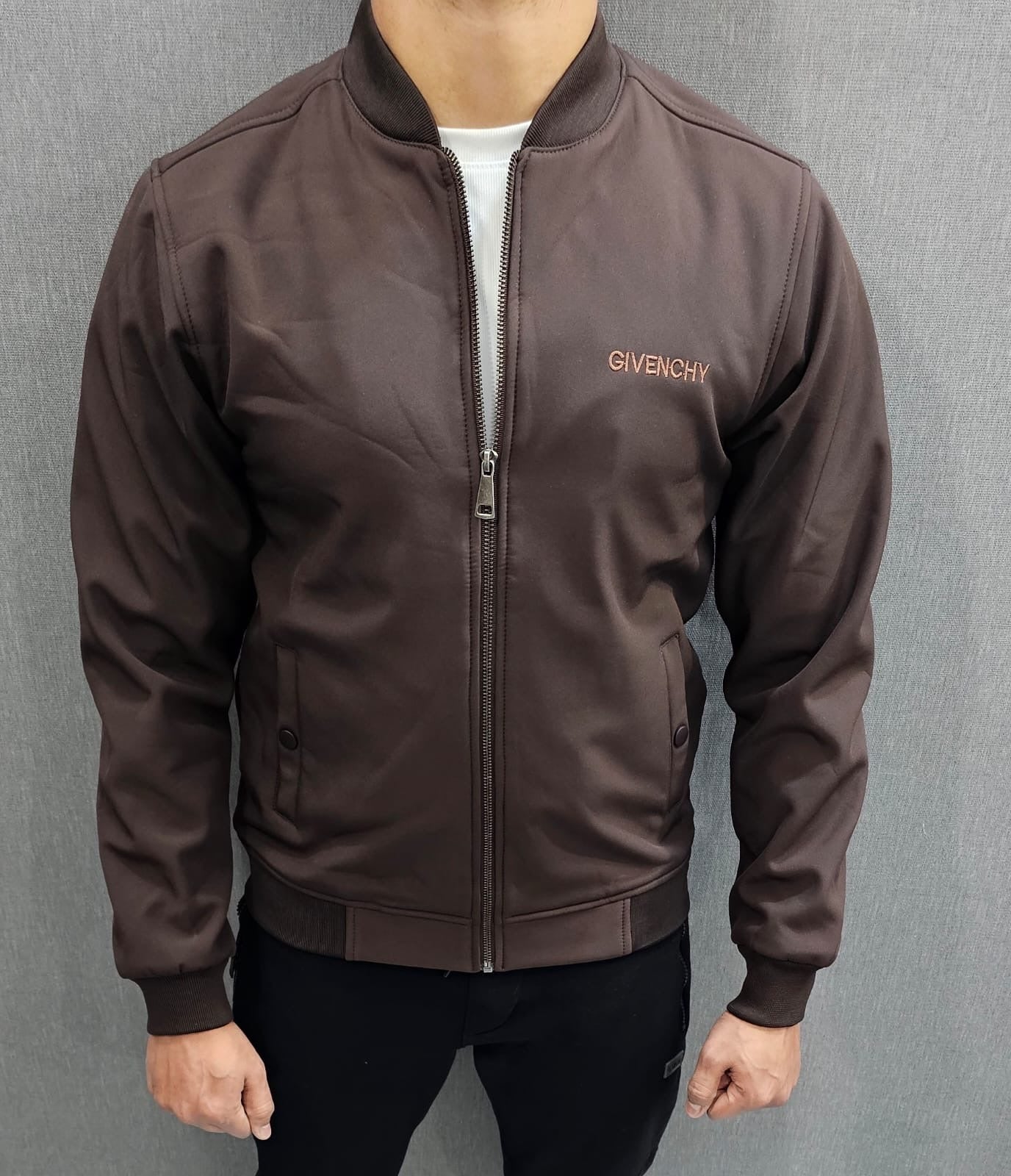 Chocolate Brown Mens Winter Jackets Wind breaker imported fabric
