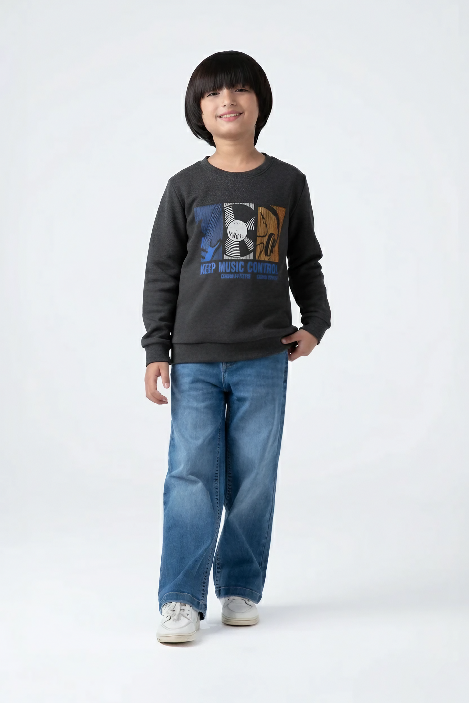 Boys sweat shirts, fleece fabric, warm & stylish for winters