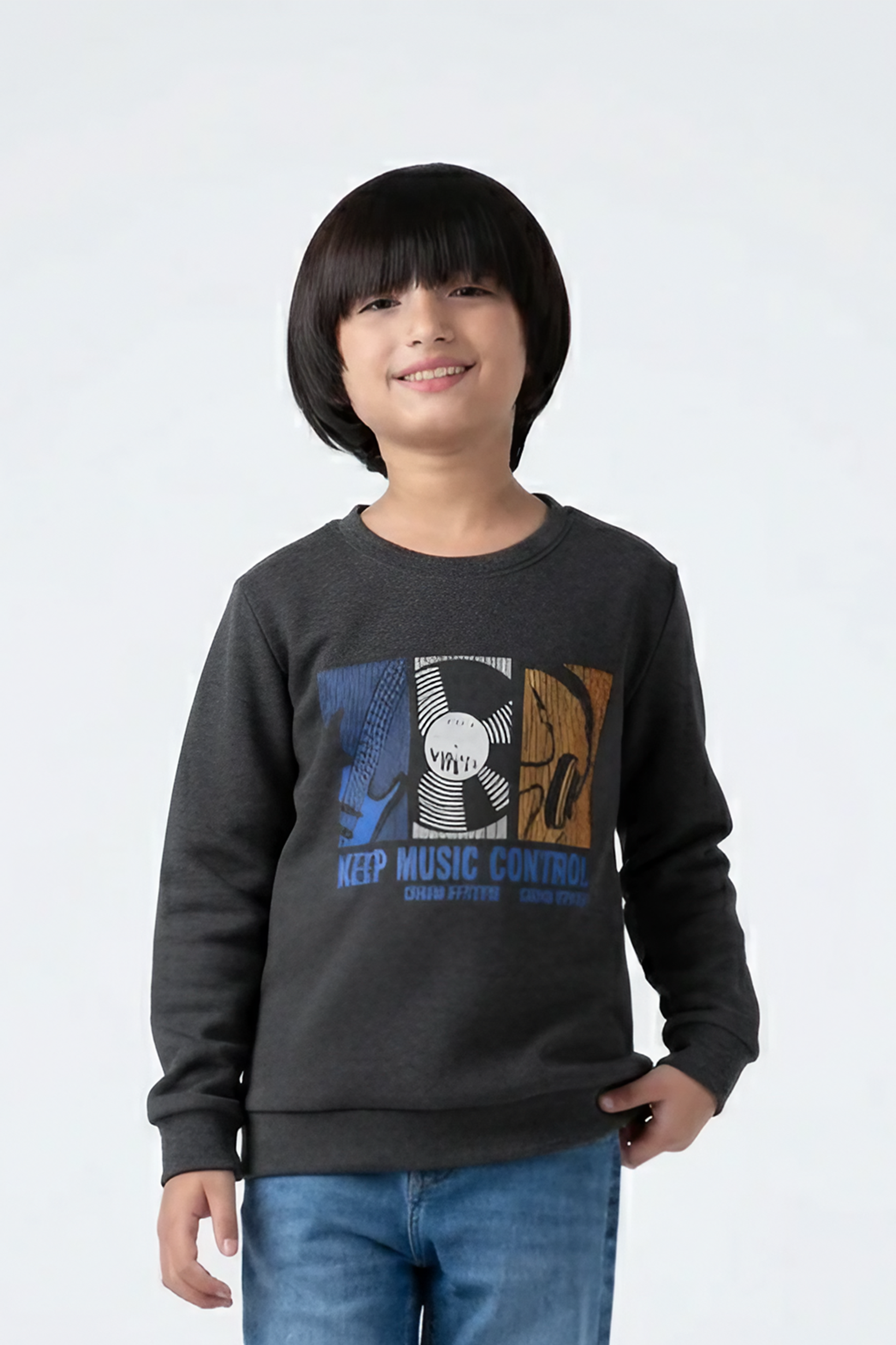 Boys sweat shirts, fleece fabric, warm & stylish for winters