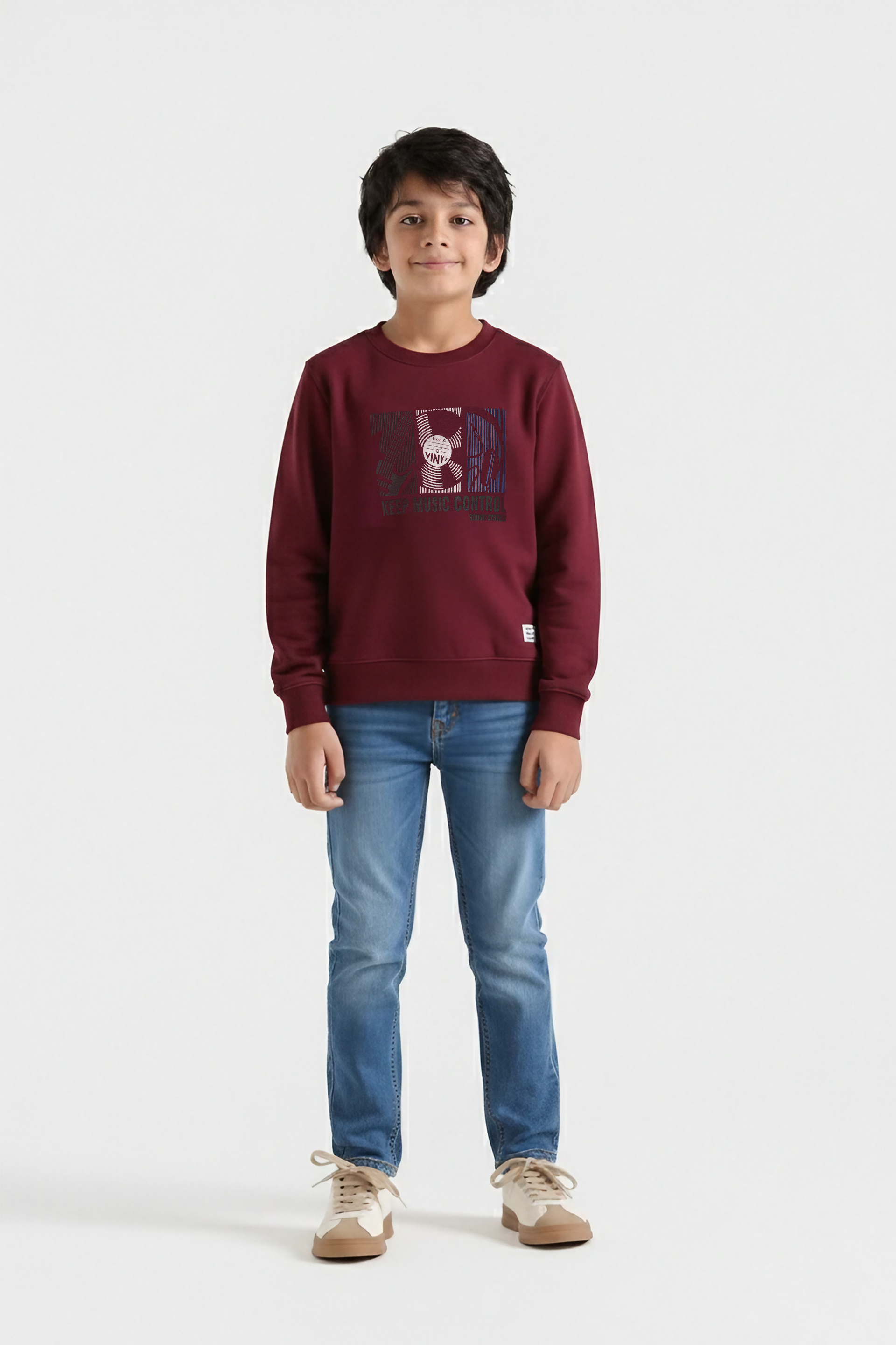 Boys sweat shirts, fleece fabric, warm & stylish for winters