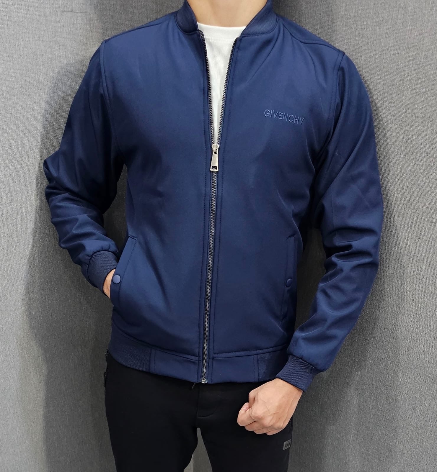 Blue Mens Winter Jackets Wind breaker imported fabric