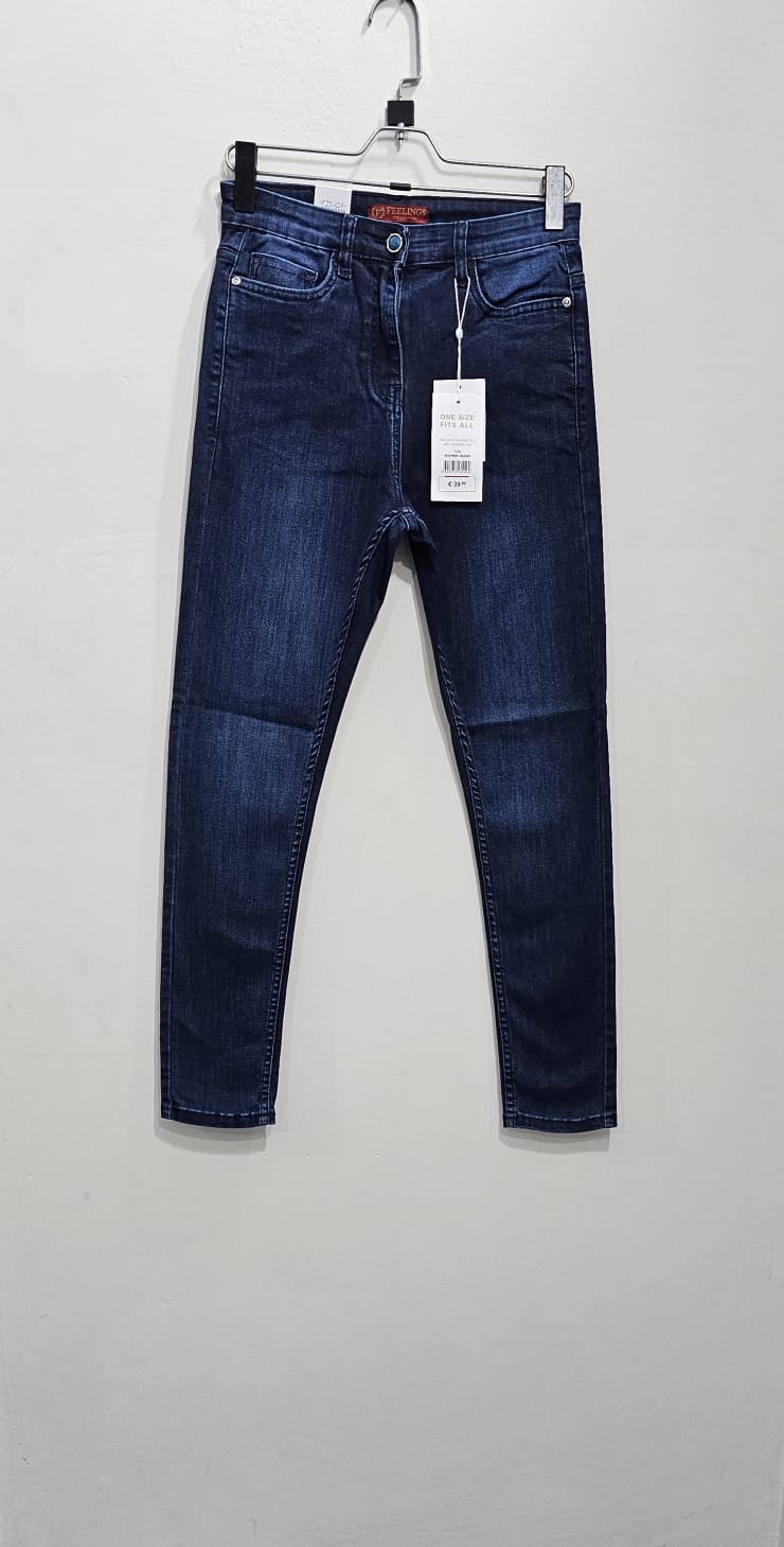 Dark Blue stretch Skinny Ladies Jeans