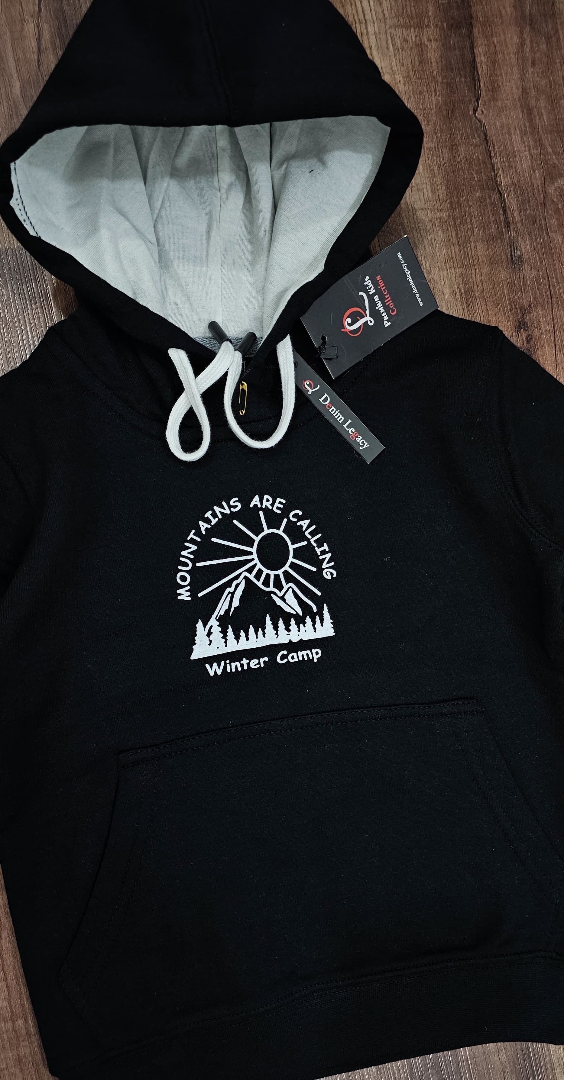 Black Boys Winter hoodies Cotton fleece fabric