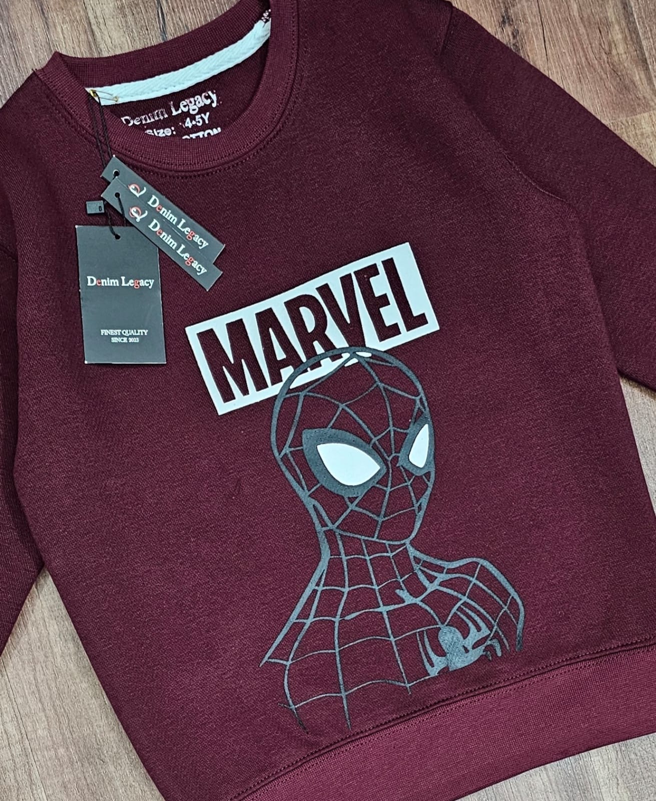 Maroon boys sweatshirt Cotton Fleece Fabric
