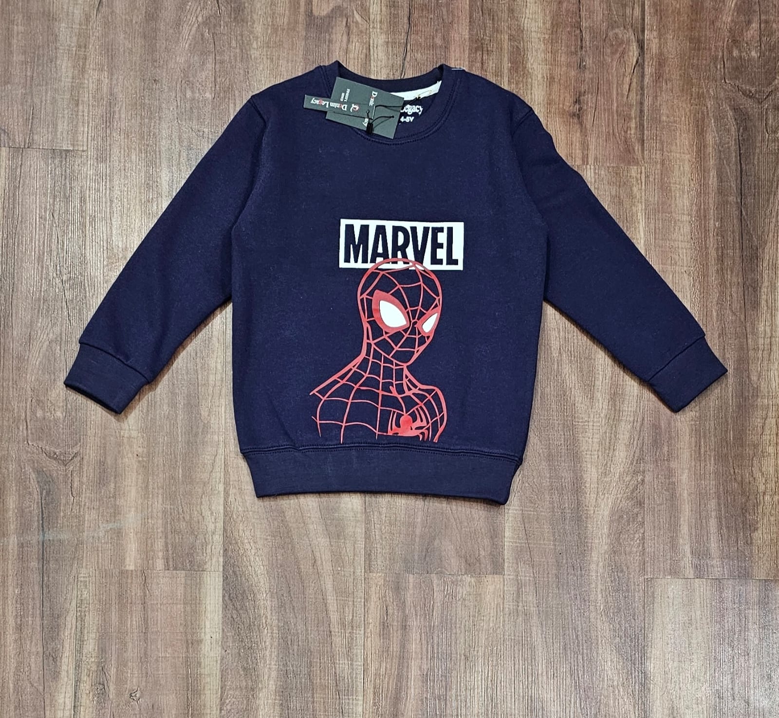 Dark Blue boys sweatshirt Cotton Fleece Fabric