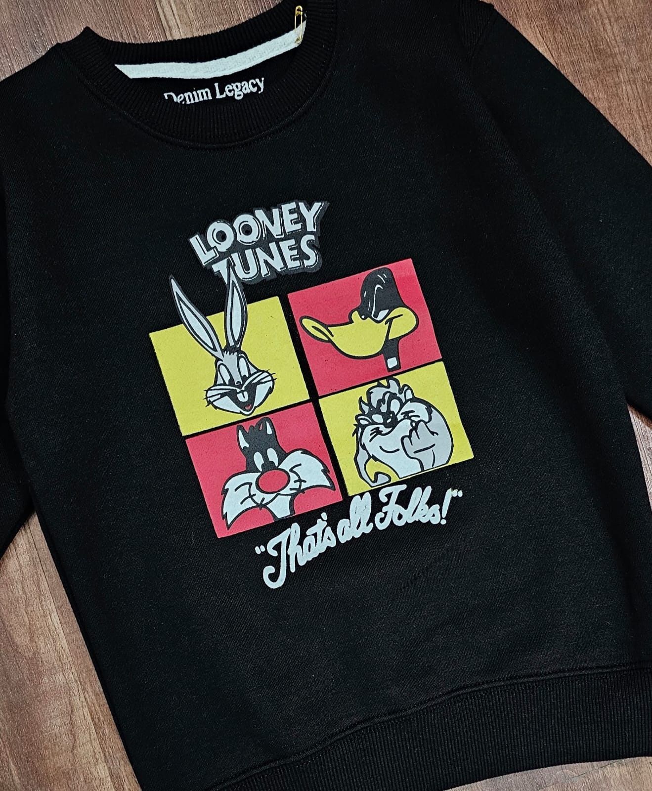 Black boys sweatshirt Cotton Fleece Fabric