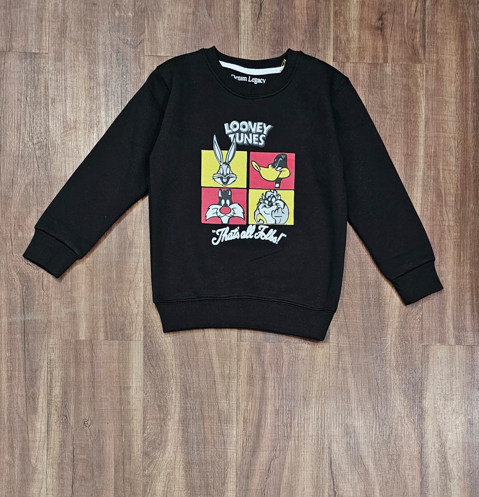 Black boys sweatshirt Cotton Fleece Fabric