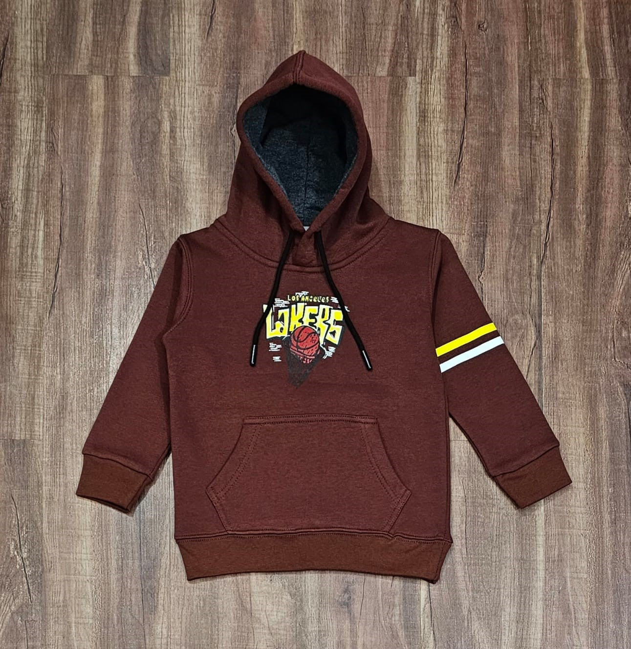 Maroon boys Hoodies Cotton Fleece Fabric
