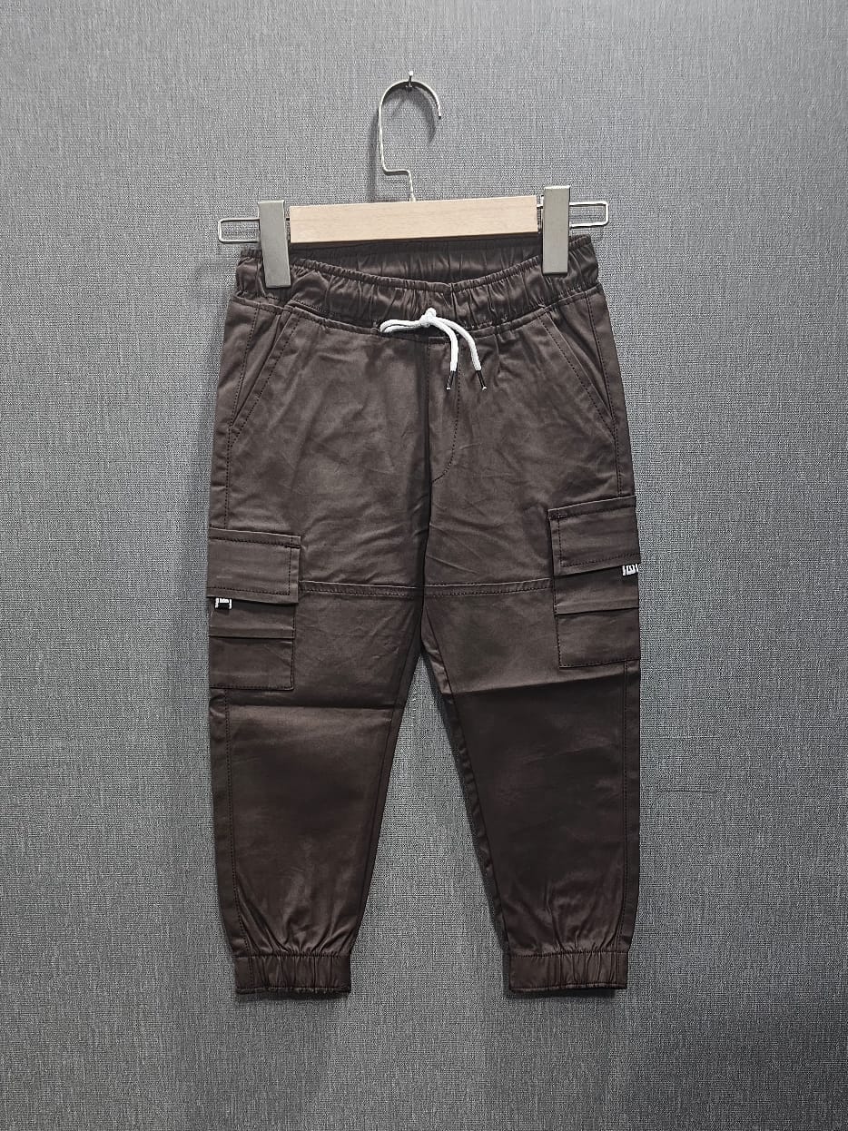 Brown Boys six pockets cottan trousers