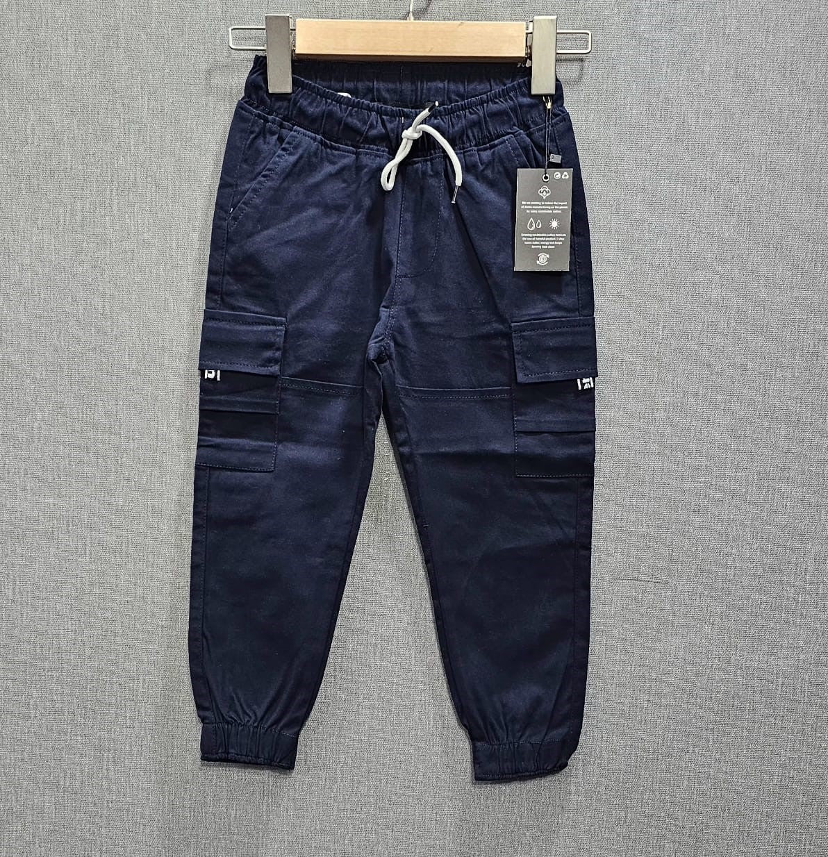 Navy Blue Boys six pockets cottan trousers