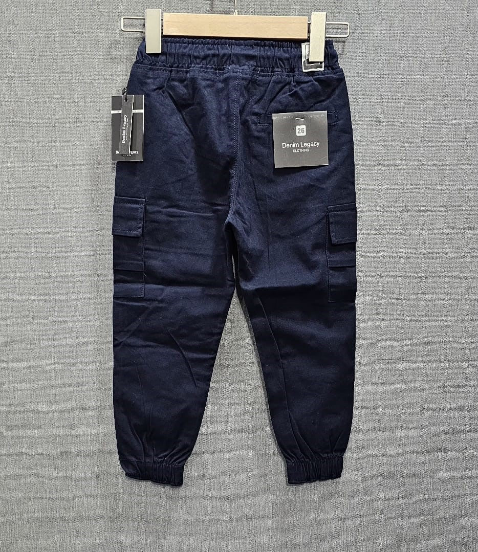 Navy Blue Boys six pockets cottan trousers