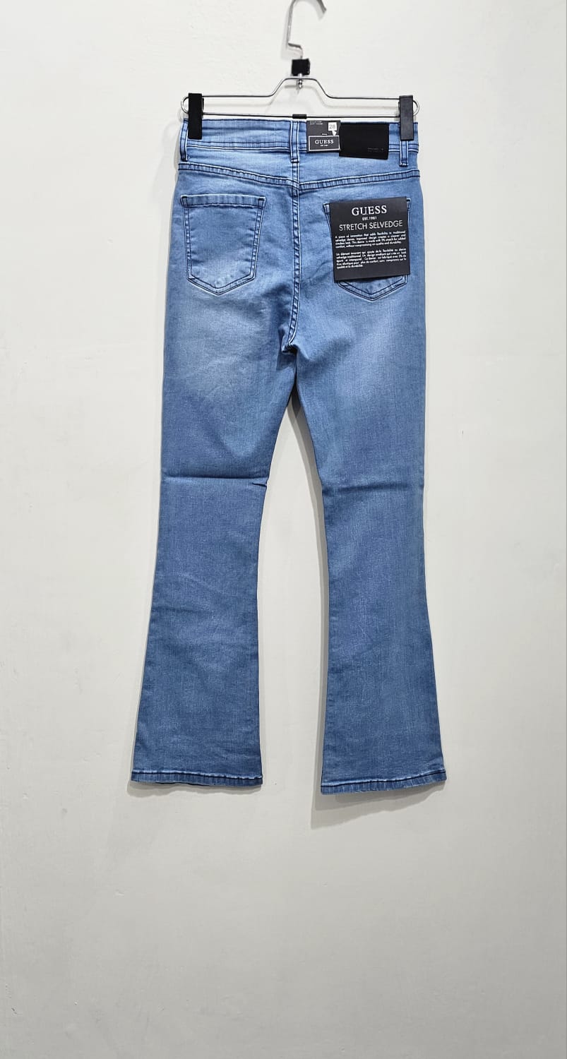 Light Blue stretch Bell Bottom Ladies Jeans