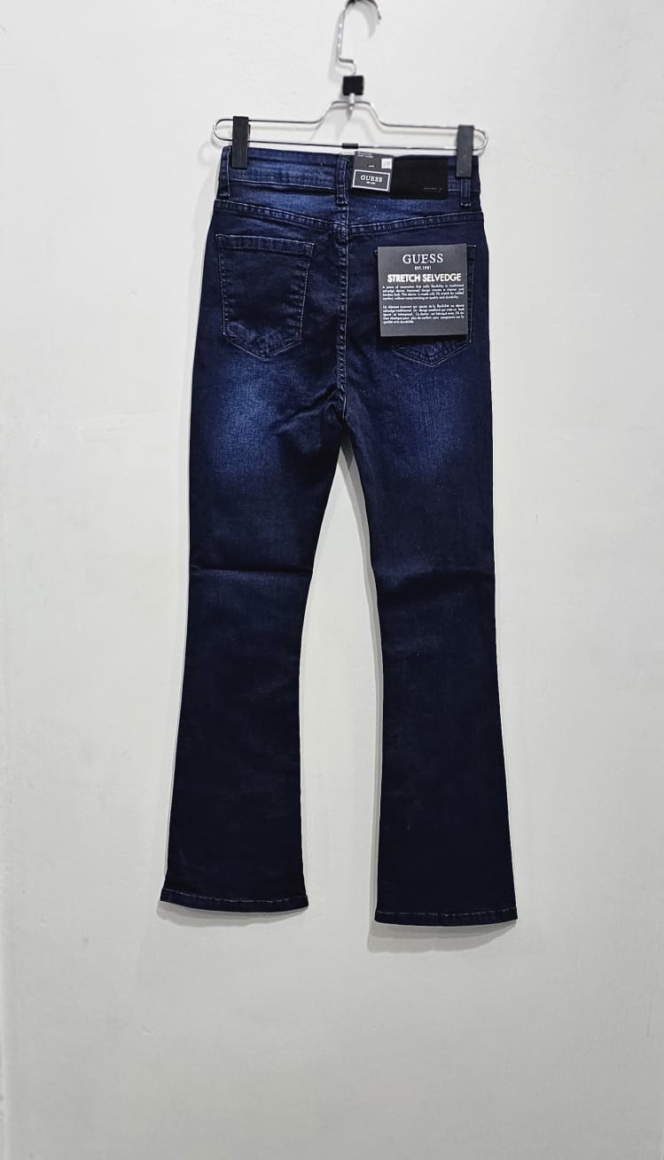 Dark Blue stretch Bell Bottom Ladies Jeans