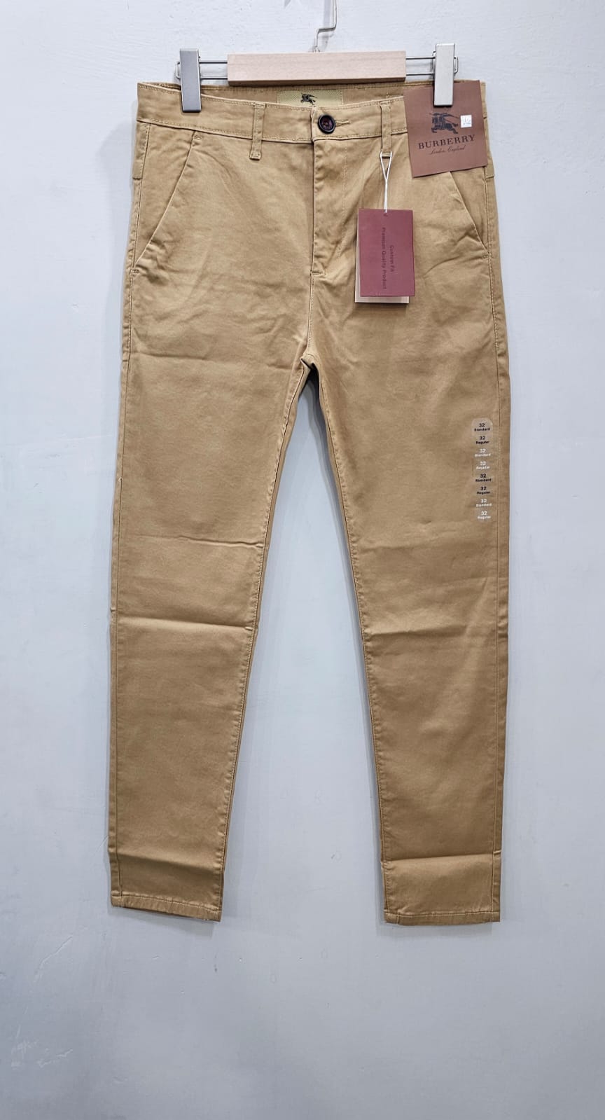 Men Cotton pant stretch Fabric. Khaki