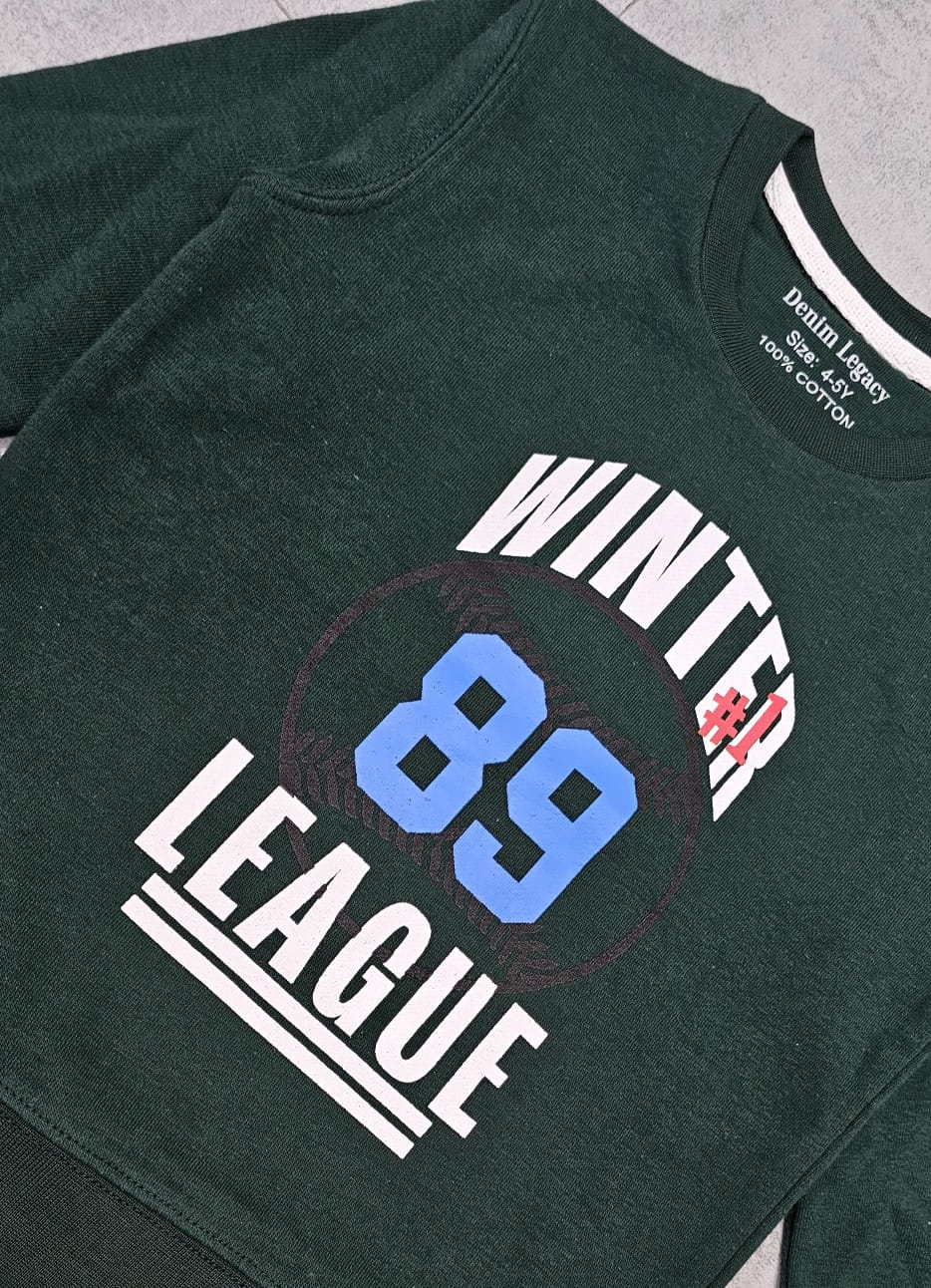 Winter League 89 boys sweatshirt Green