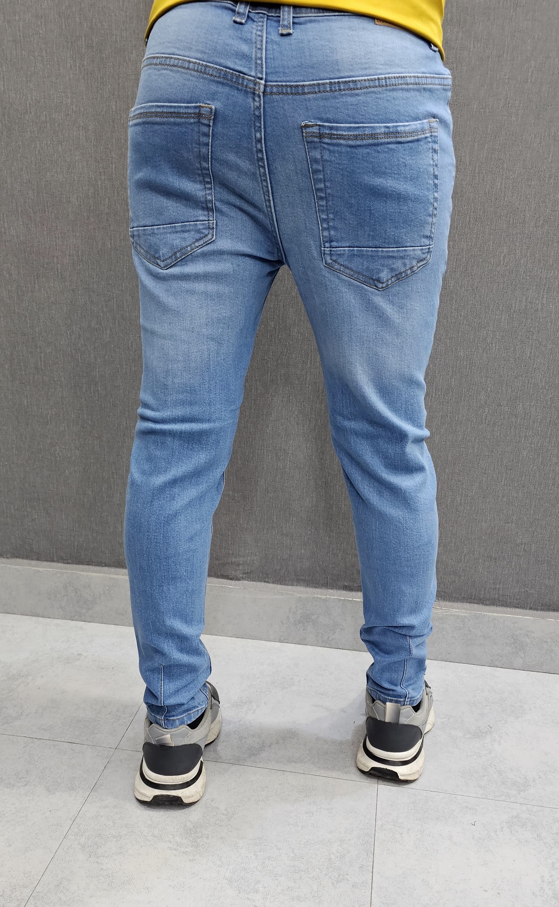 Light Blue Ankle Fit Jeans Stretch Fabric Soft & comfortable