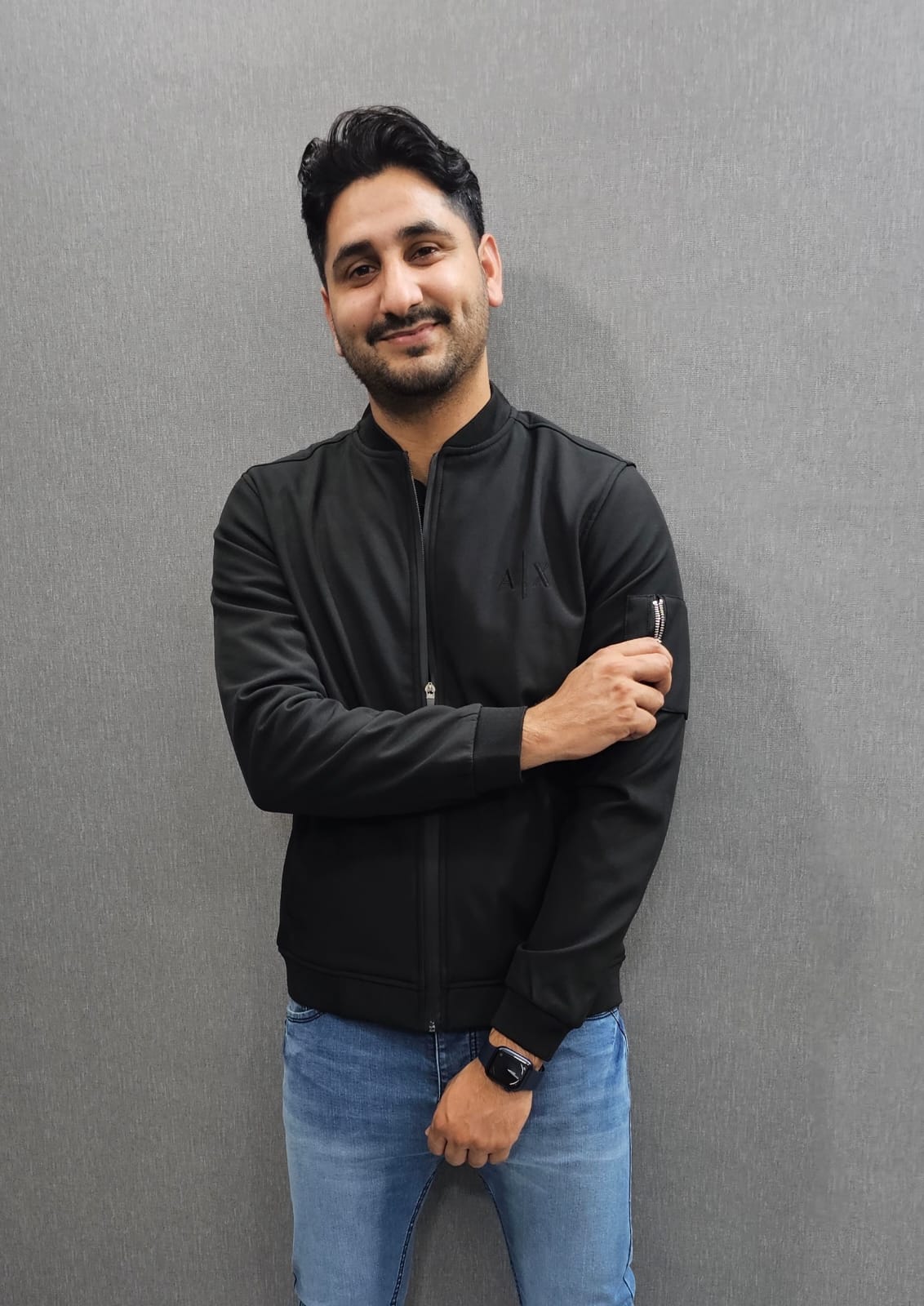 Black Mens Winter Jackets Wind breaker imported fabric