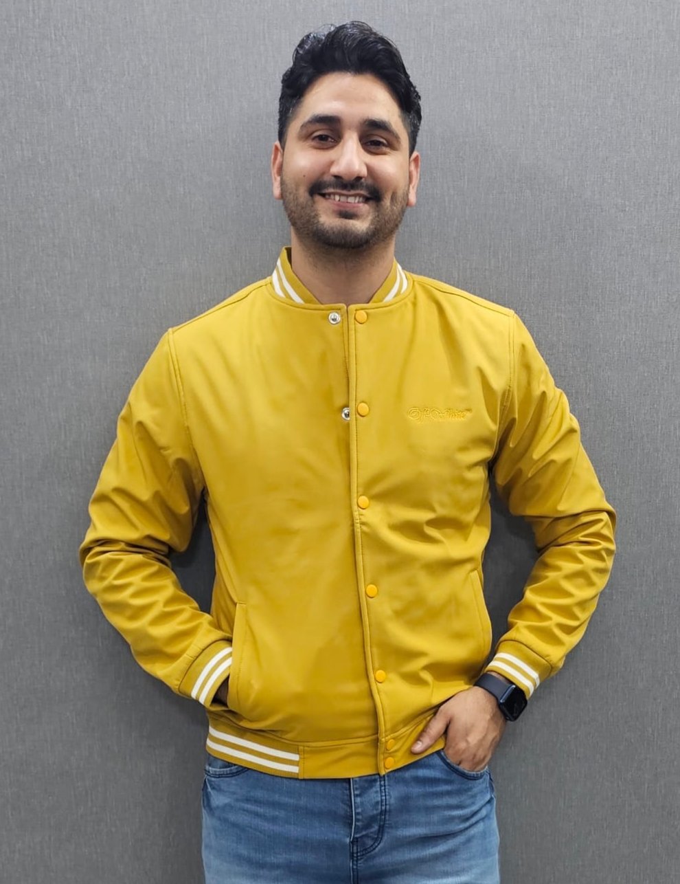 Mustard OW Mens Winter Jackets Wind breaker imported fabric