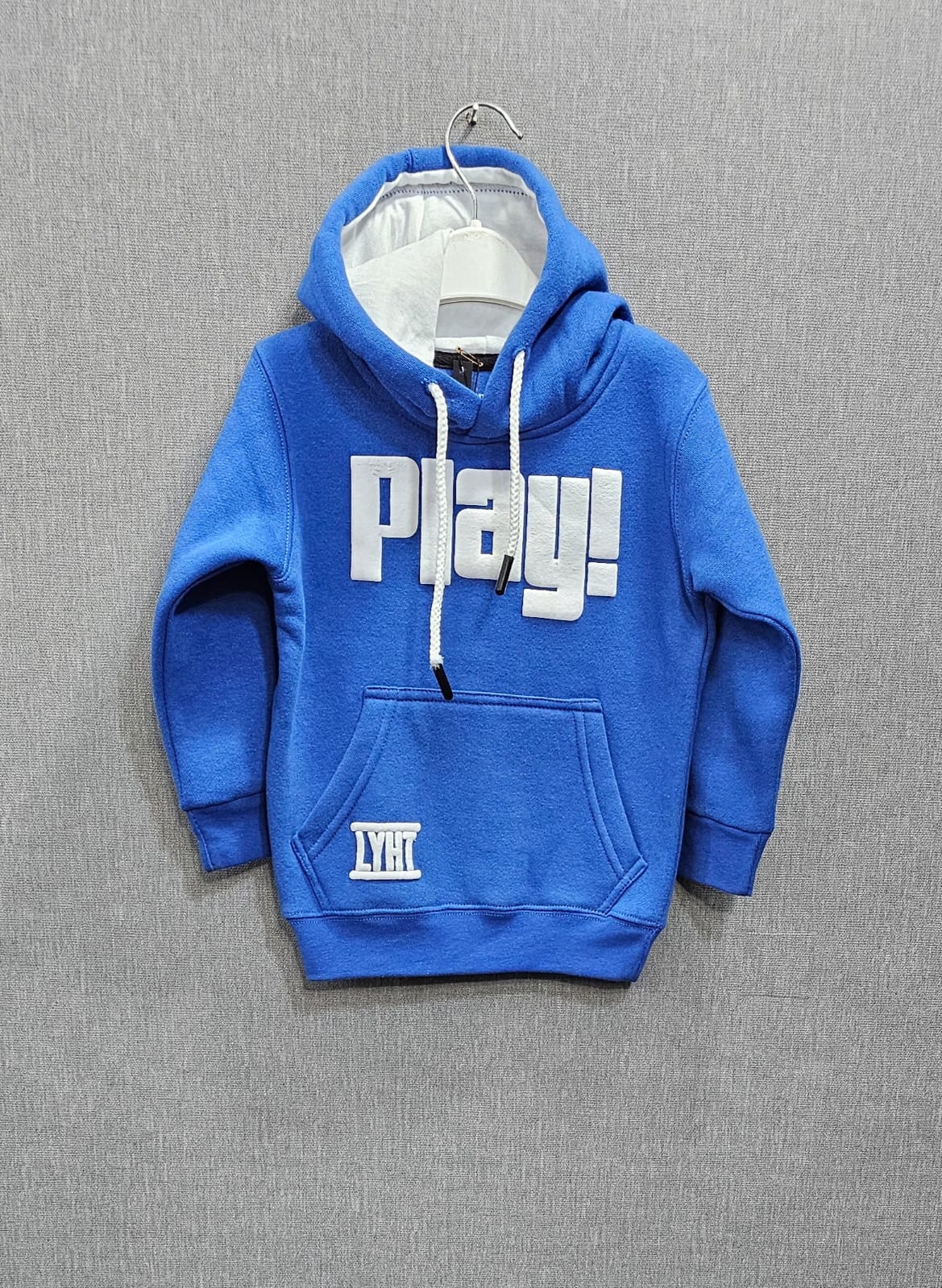 Play Blue boys hoodies Cotton Fleece Fabric