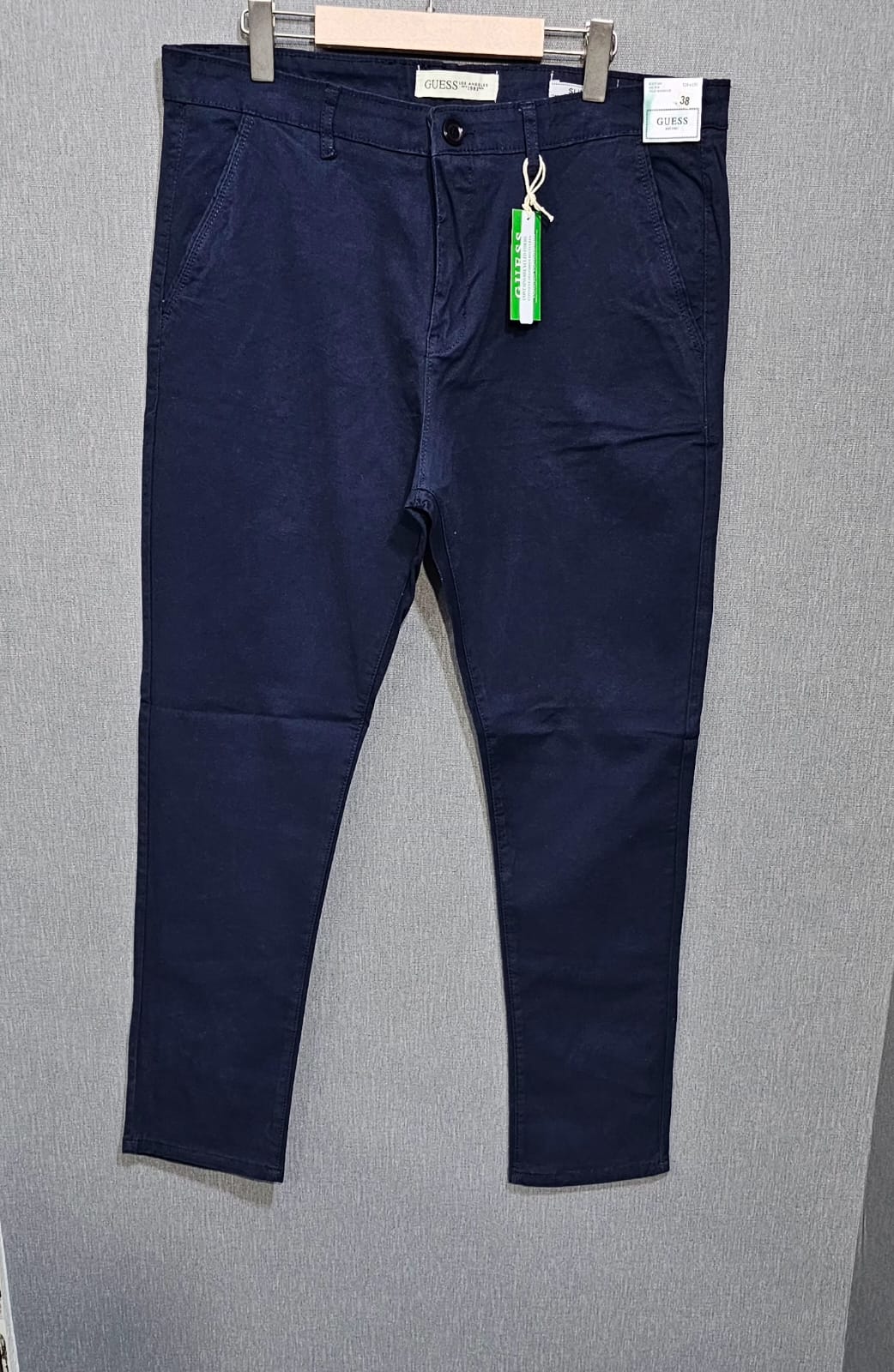 GS- Big Size Stretch Cotton Pants. Navy Blue