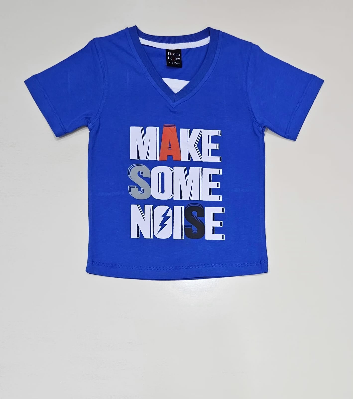 Boys Fashion T-shirts Half sleeves in Cotton Jersey Fabric Blue