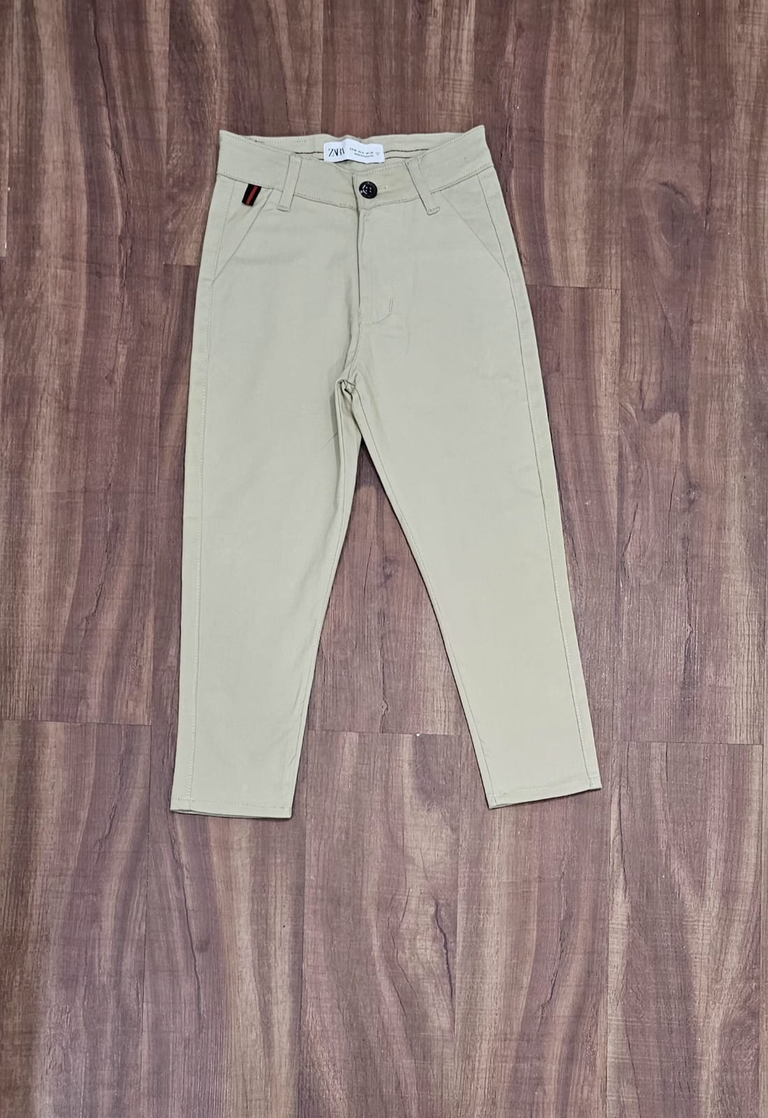 Boys Cotton Stretch pants, soft comfortable fabric in regular fit Skin