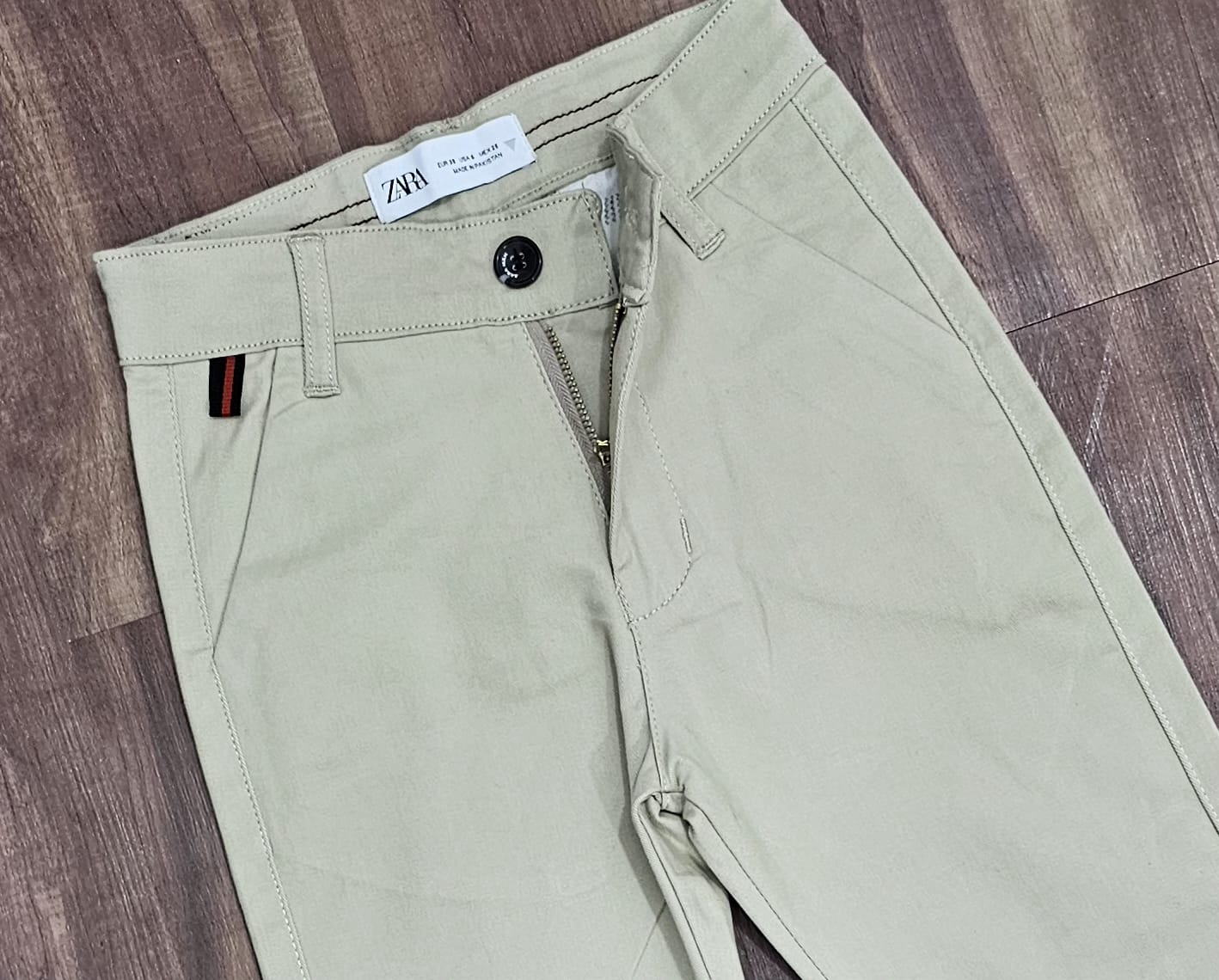 Boys Cotton Stretch pants, soft comfortable fabric in regular fit Skin