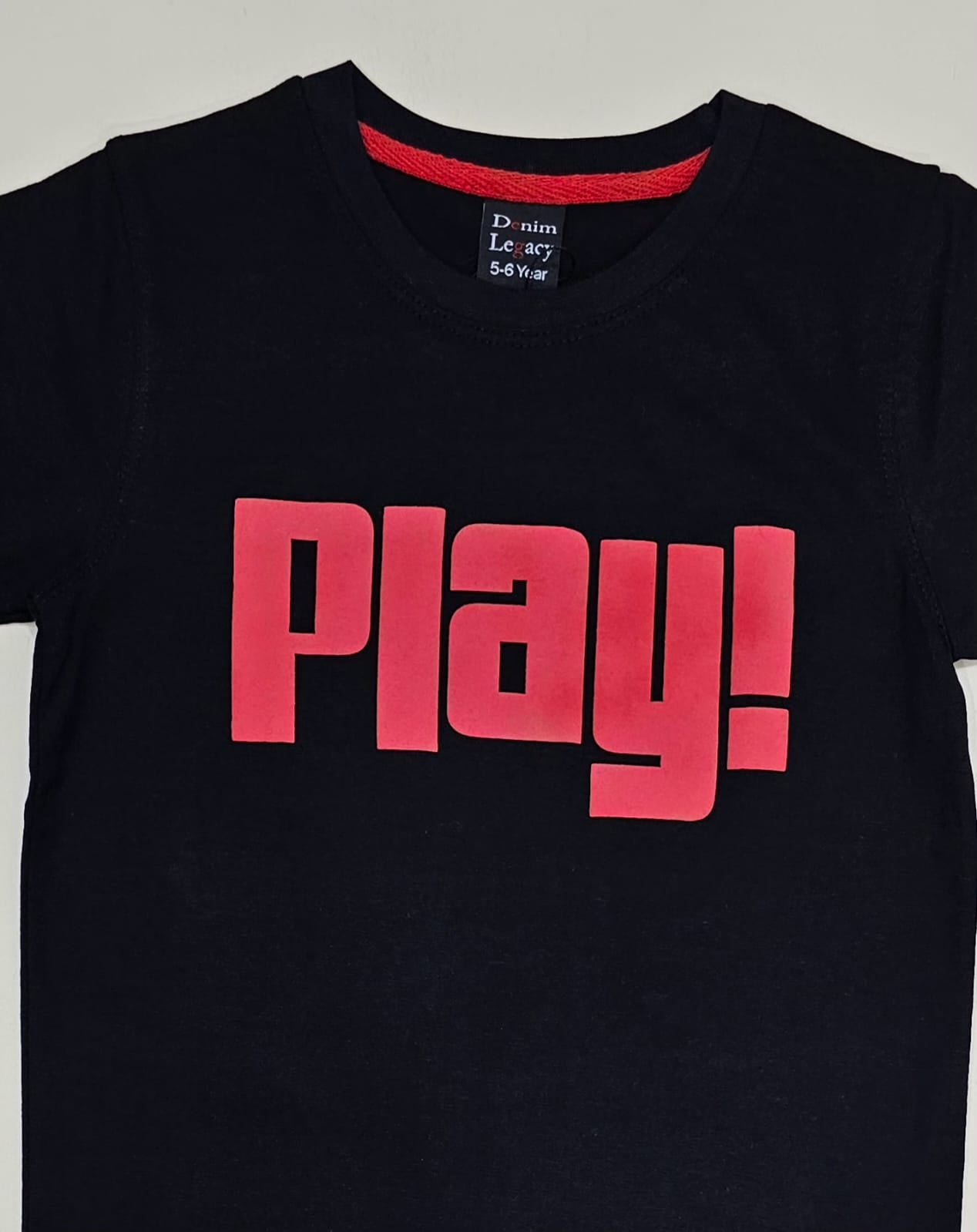 Boys Fashion T-shirts cotton jersey Black
