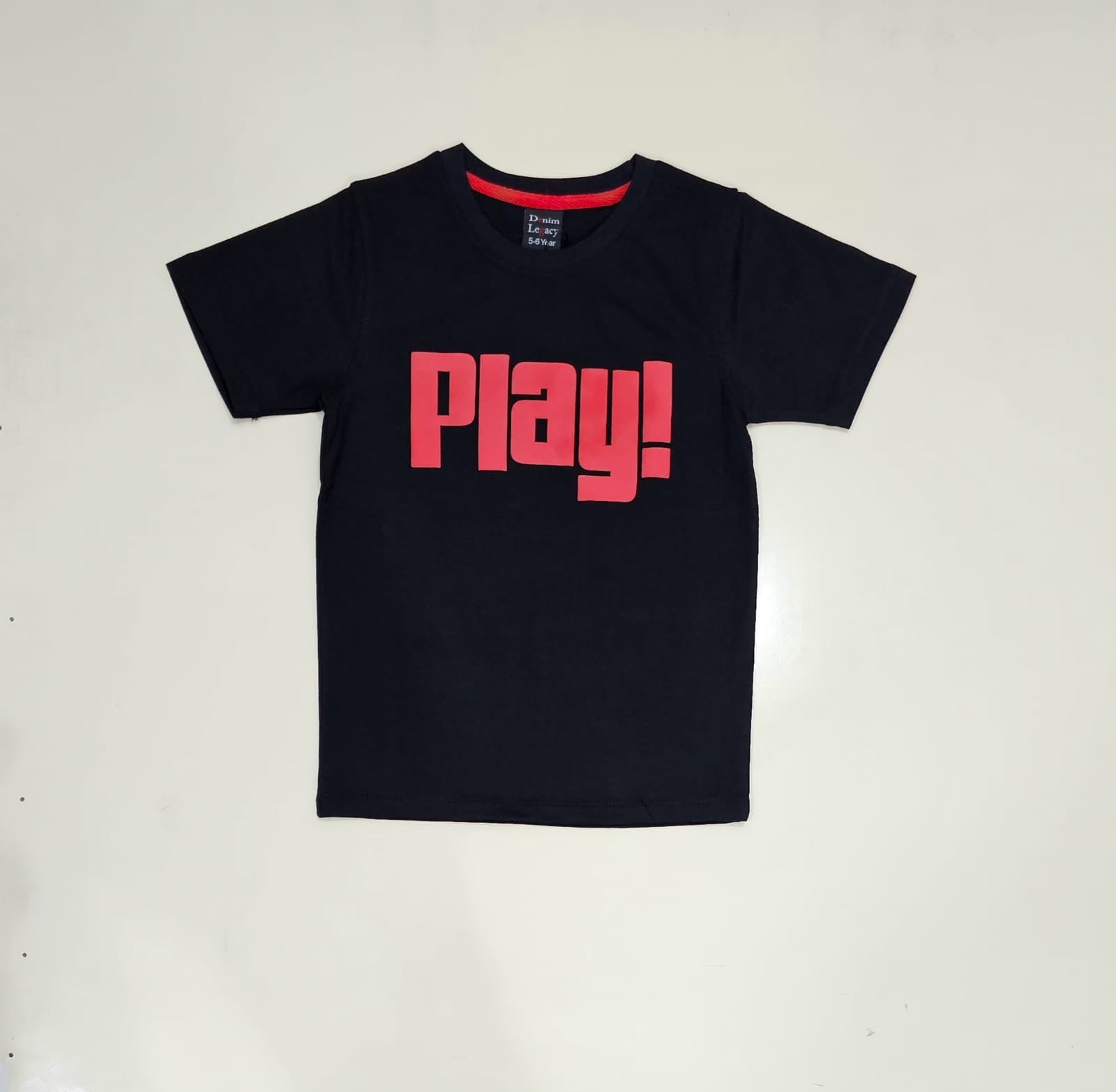 Boys Fashion T-shirts cotton jersey Black