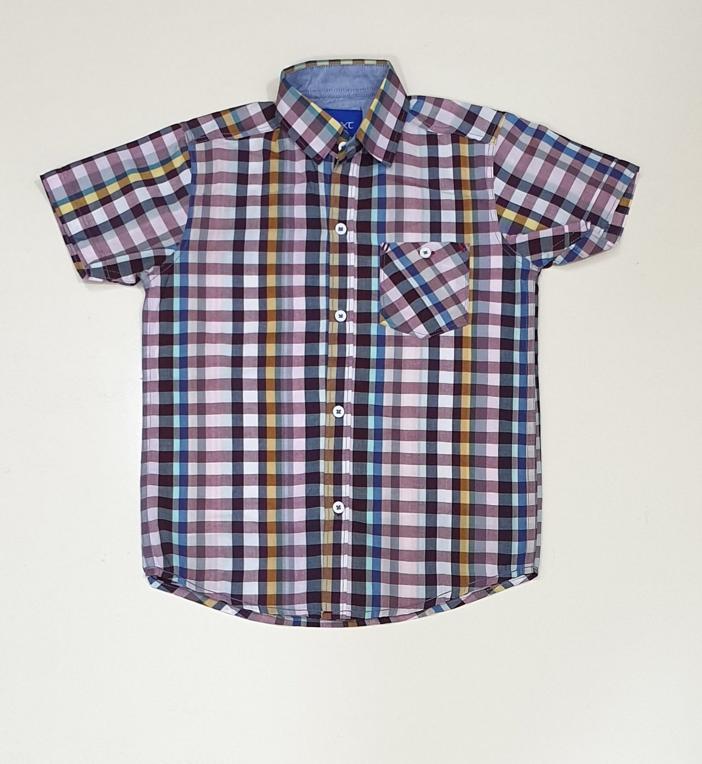 Random Check Boys Half Sleeve Casual Shirts