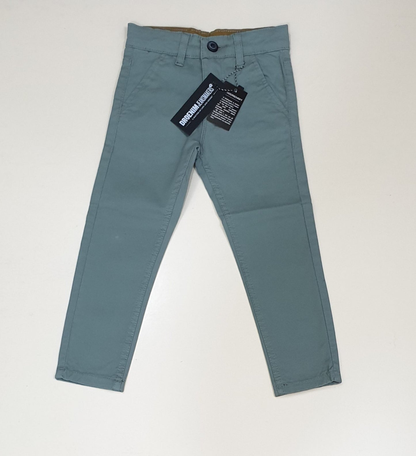 Turquoise Cotton Jeans for Boys