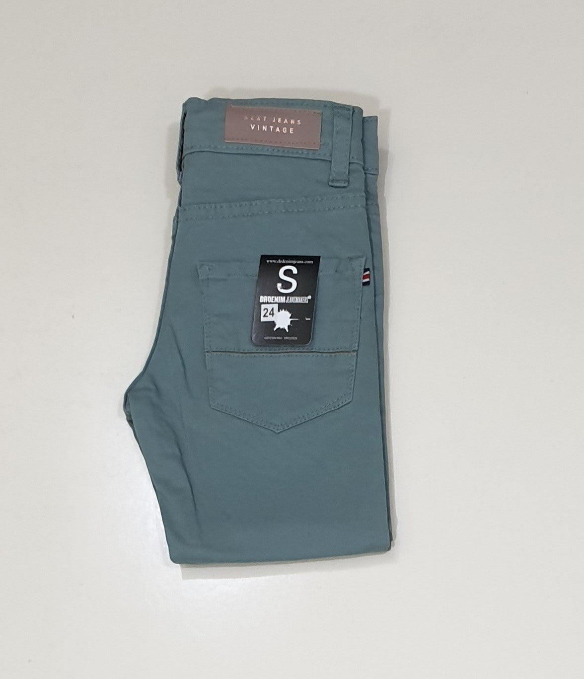 Turquoise Cotton Jeans for Boys