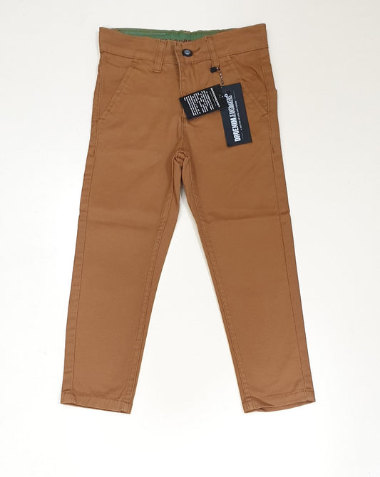 Mustard Cotton Jeans for Boys