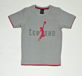 Boys Fashion T-shirts cotton jersey, Beige colour with contrast fabric.
