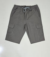 GUS. Mens Cotton 6 pocket Shorts. Mouse Grey